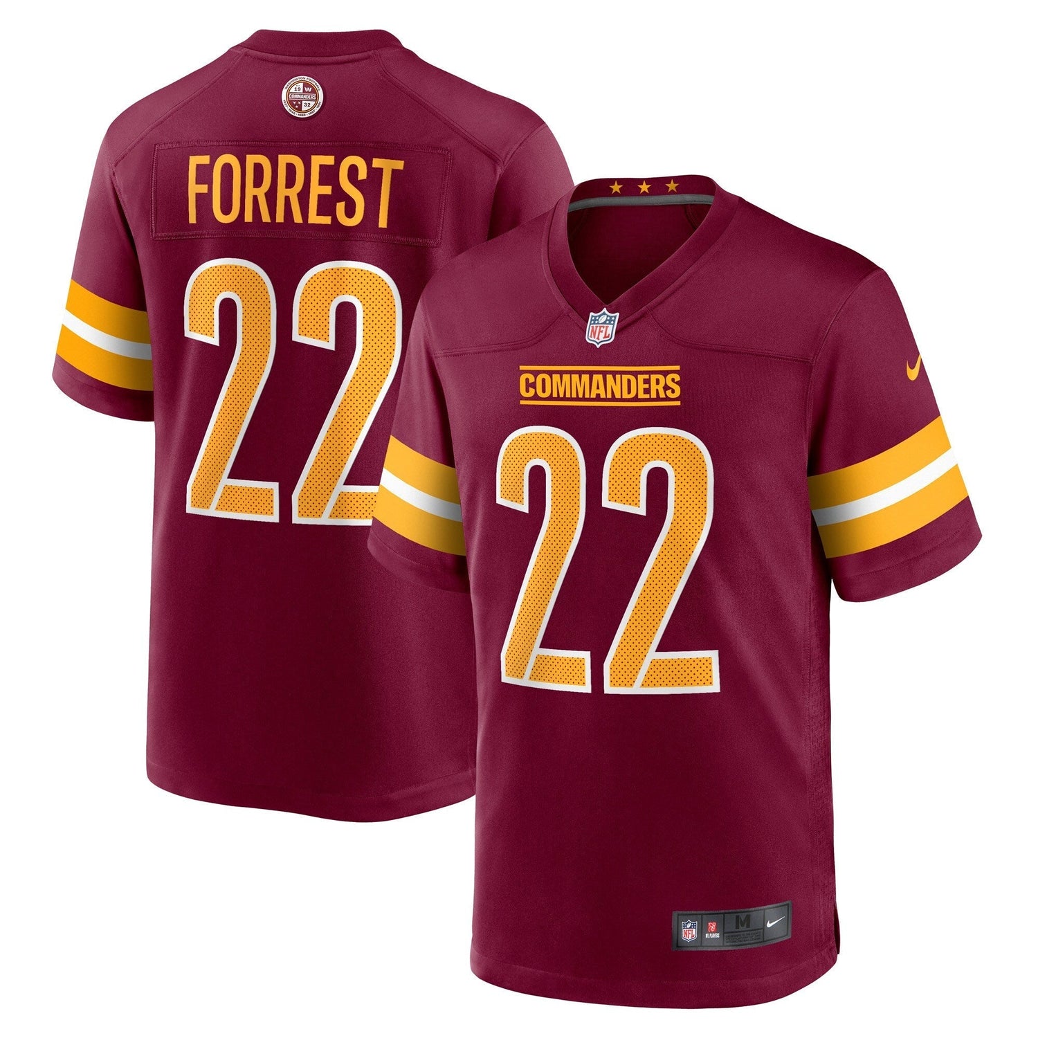 Darrick Forrest Washington Commanders Nike Game Jersey - Burgundy
