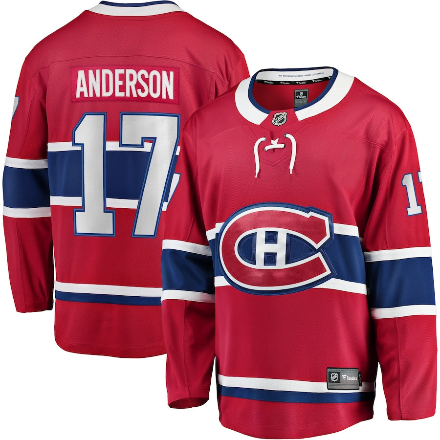 Josh Anderson Montreal Canadiens Breakaway Jersey - Red