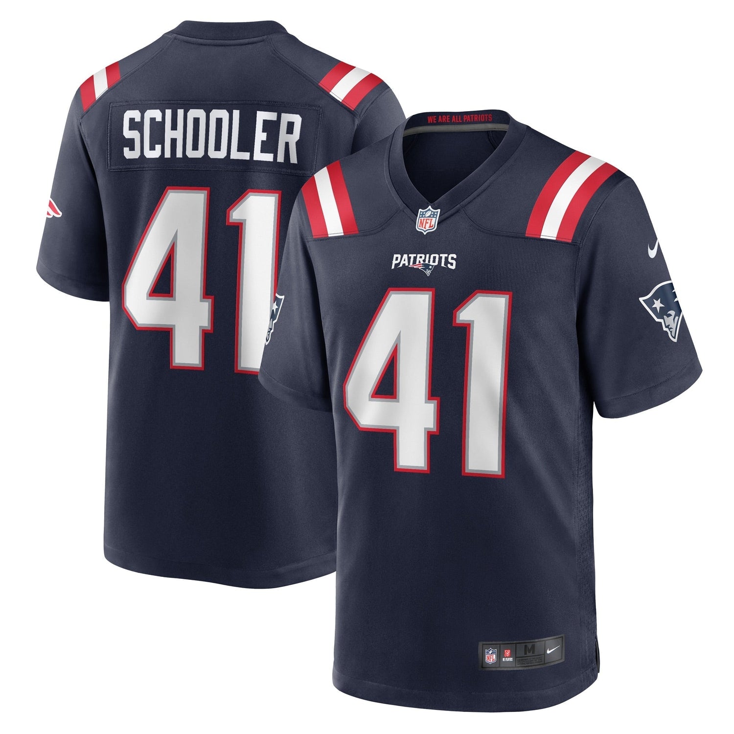 Brenden Schooler New England Patriots Nike Game Jersey - Navy
