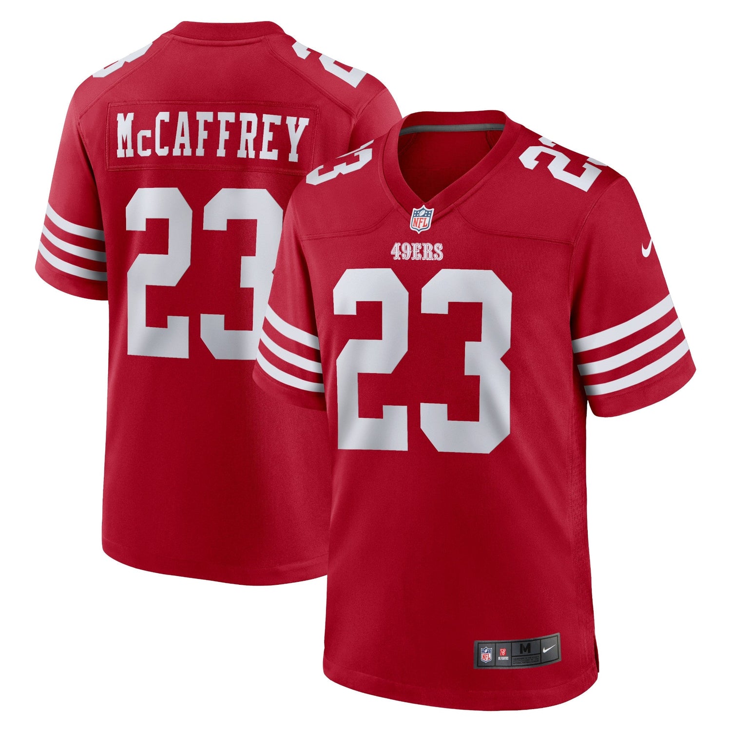Christian McCaffrey San Francisco 49ers Nike Game Jersey - Scarlet