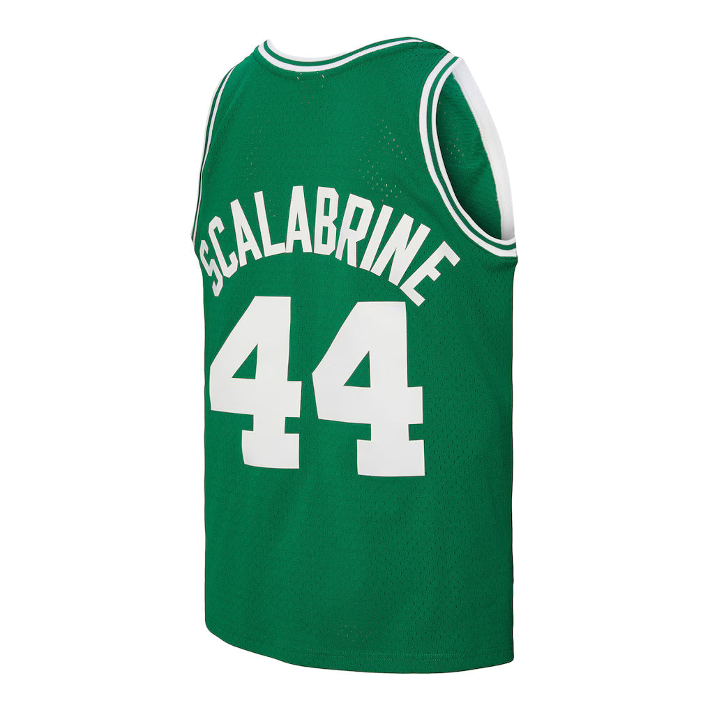 Men's Boston Celtics Brian Scalabrine Mitchell & Ness Kelly Green 2007 Hardwood Classics Swingman Jersey