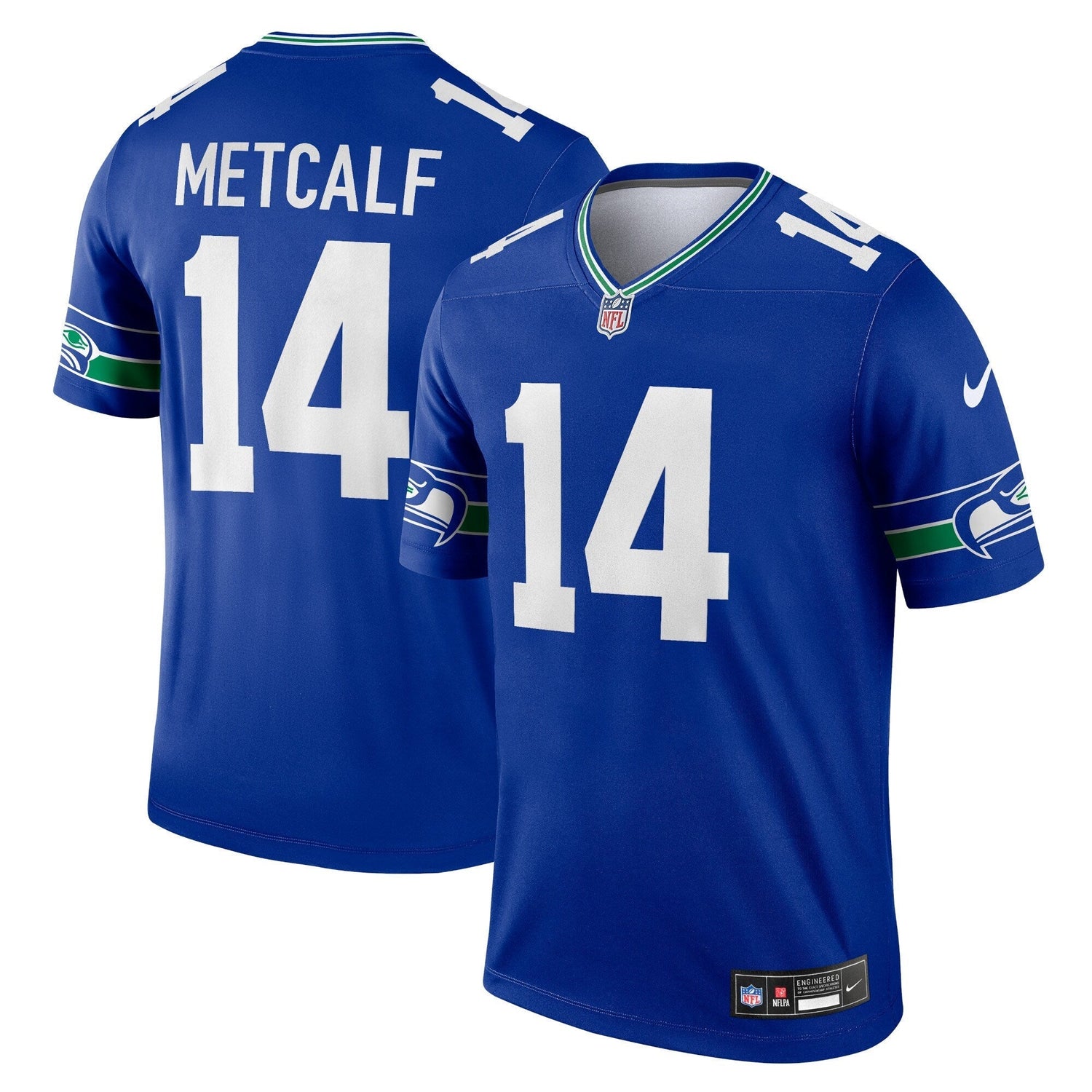 DK Metcalf Seattle Seahawks Nike Throwback Legend Jersey - Royal