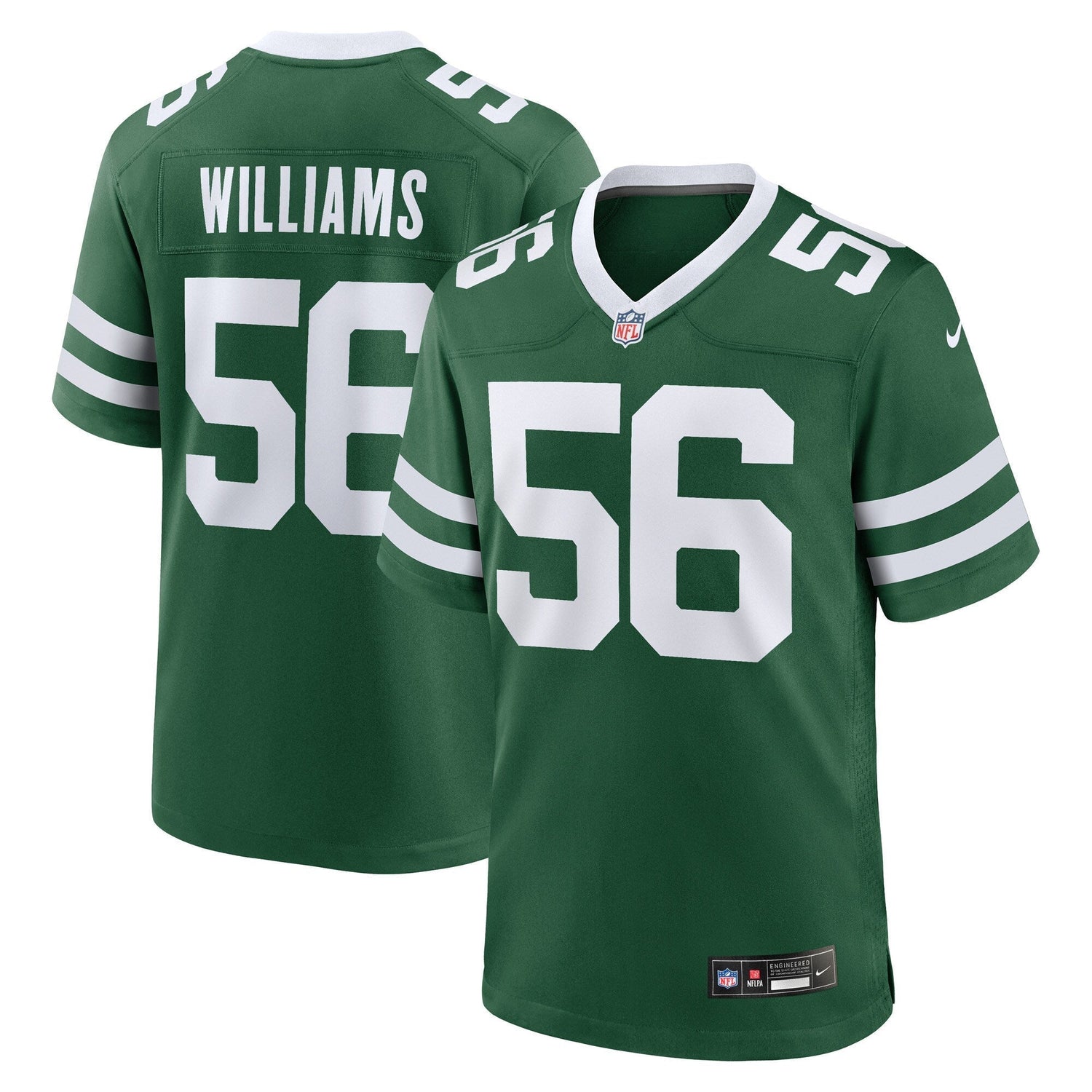 Quincy Williams New York Jets Nike Game Jersey – Legacy Green