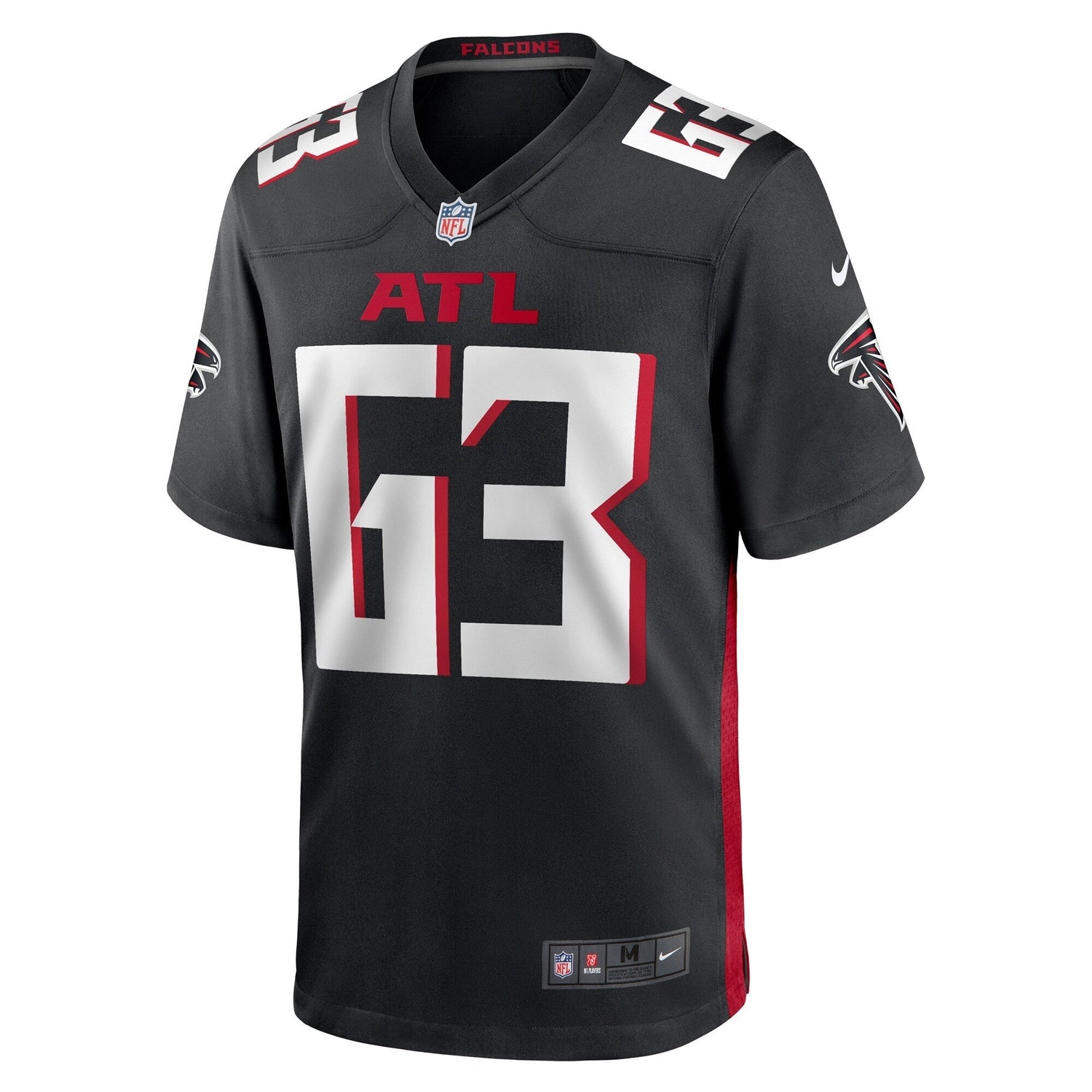 Chris Lindstrom Atlanta Falcons Nike Team Game Jersey - Black