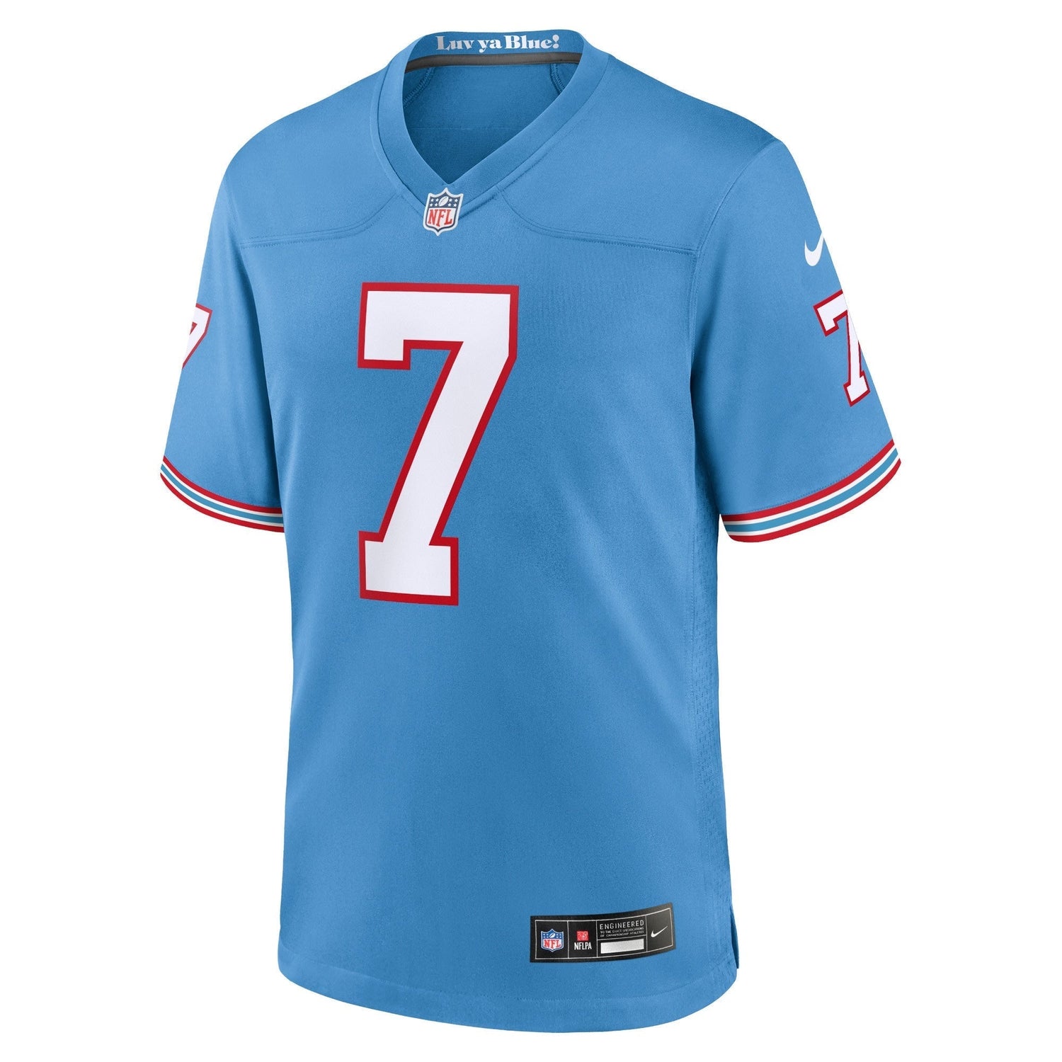 Malik Willis Tennessee Titans Nike Oilers Throwback Alternate Game Jersey - Light Blue