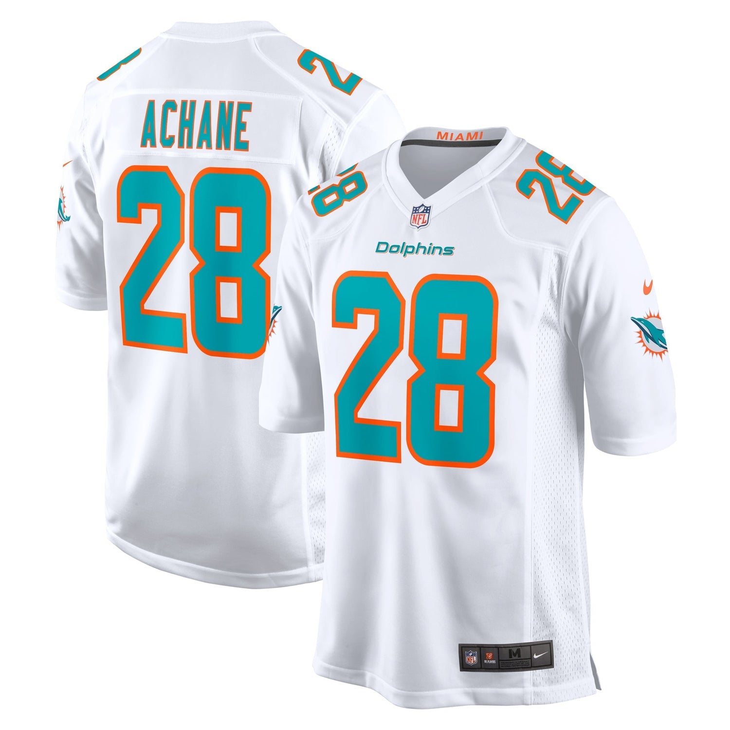 Devon Achane Miami Dolphins Nike Game Jersey - White