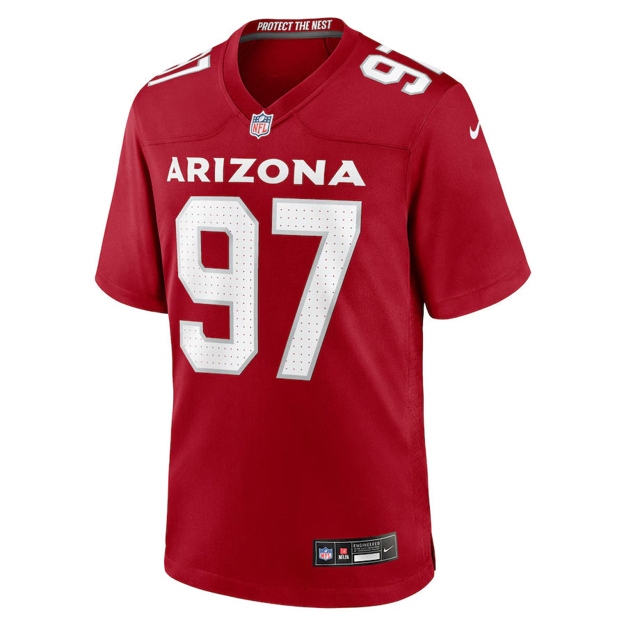Arizona Cardinals Walter Nolen Nike Cardinal 2025 NFL Draft First Round Pick Game Jersey