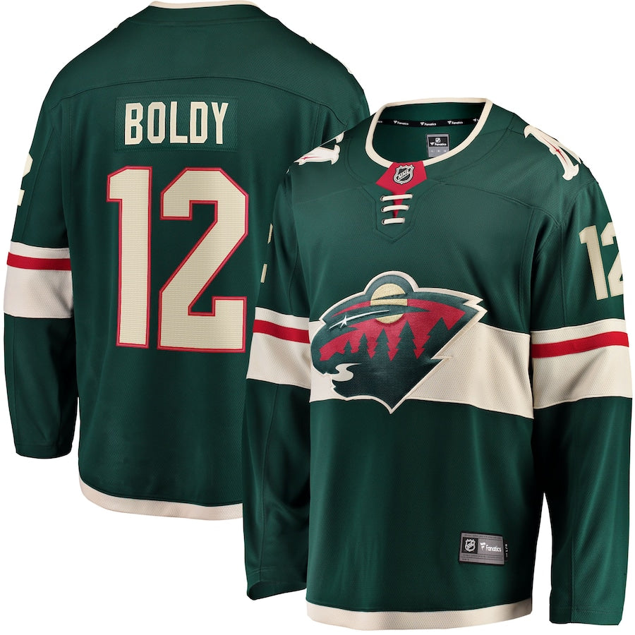 Matthew Boldy Minnesota Wild Home Breakaway Jersey - Green