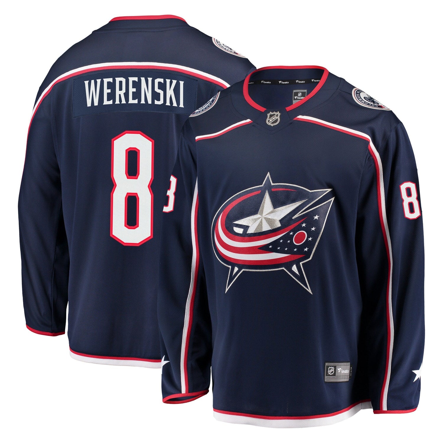 Zach Werenski Columbus Blue Jackets Breakaway Jersey - Navy