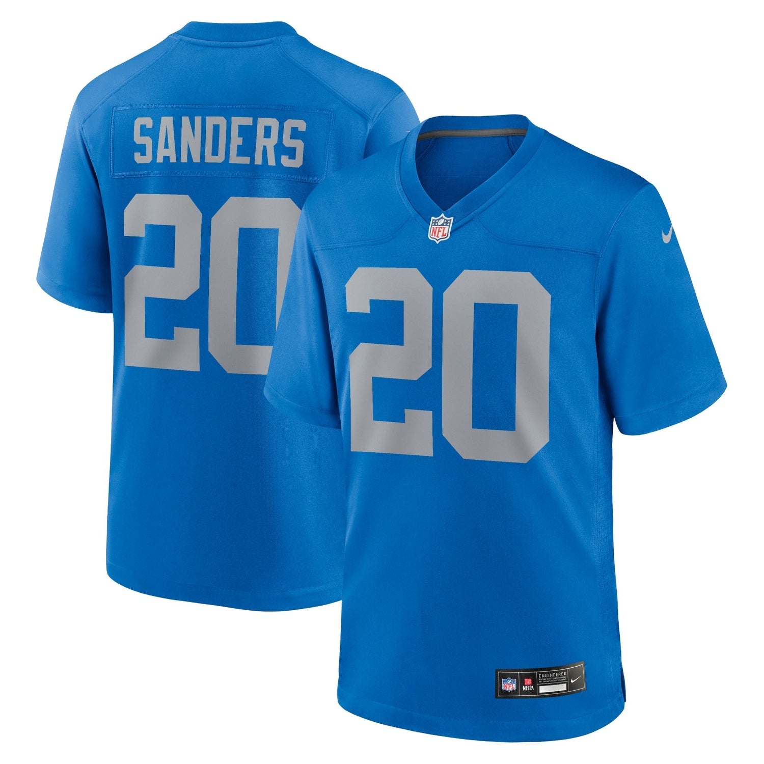 Barry Sanders Detroit Lions Nike Alternate Game Jersey - Blue