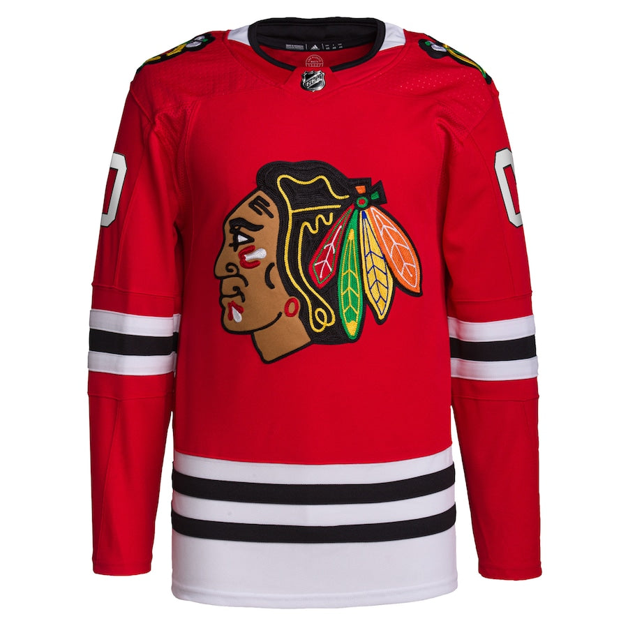 Chicago Blackhawks Home Primegreen Custom Jersey - Red