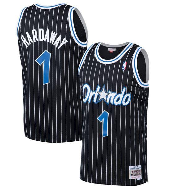 Mens Anfernee “Penny” Hardaway Orlando Magic Mitchell & Ness Black 1994-95 Hardwood Classics Swingman Jersey