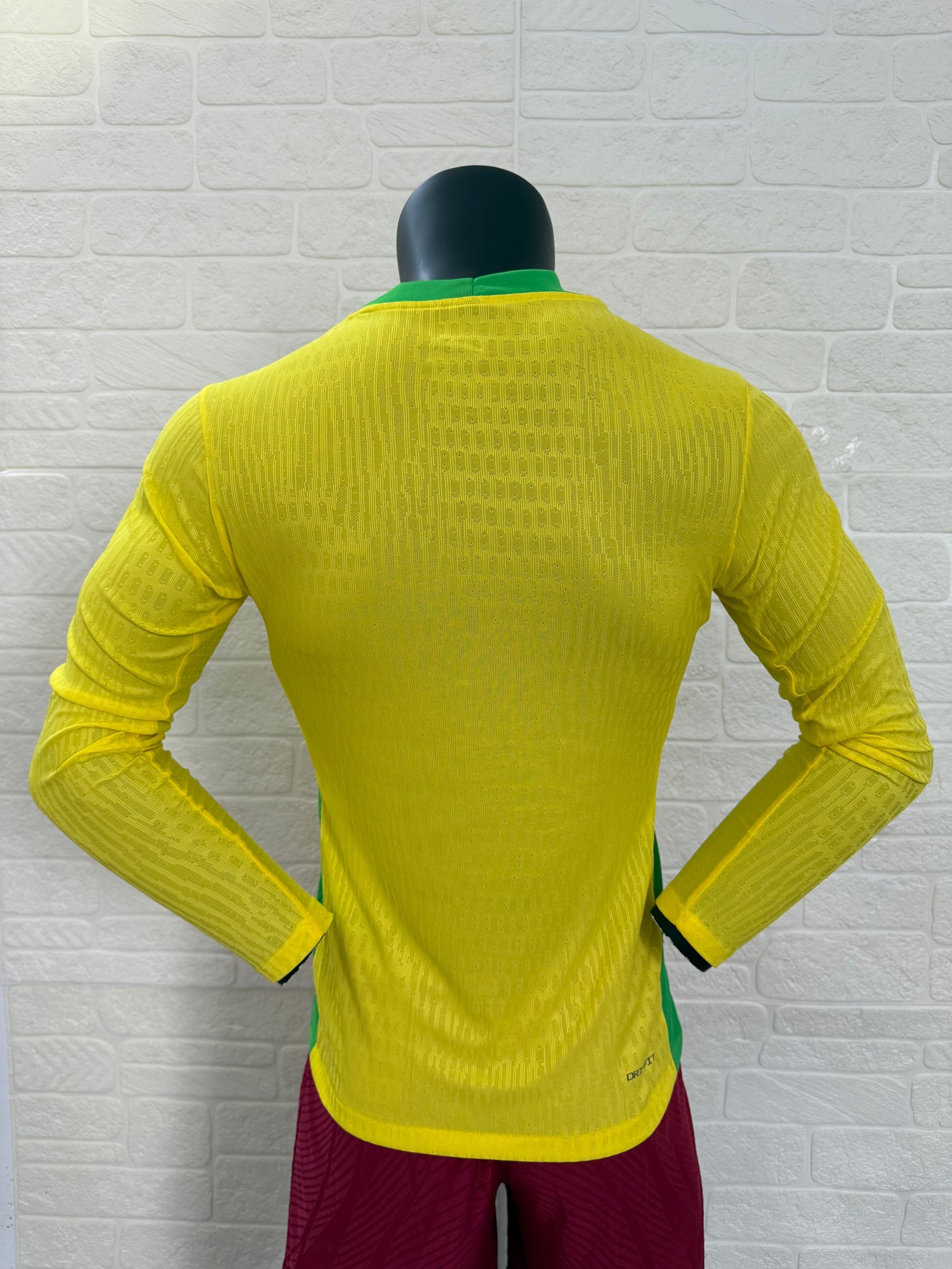 2025-26 Brazil Home Long Sleeve Player Version Jersey