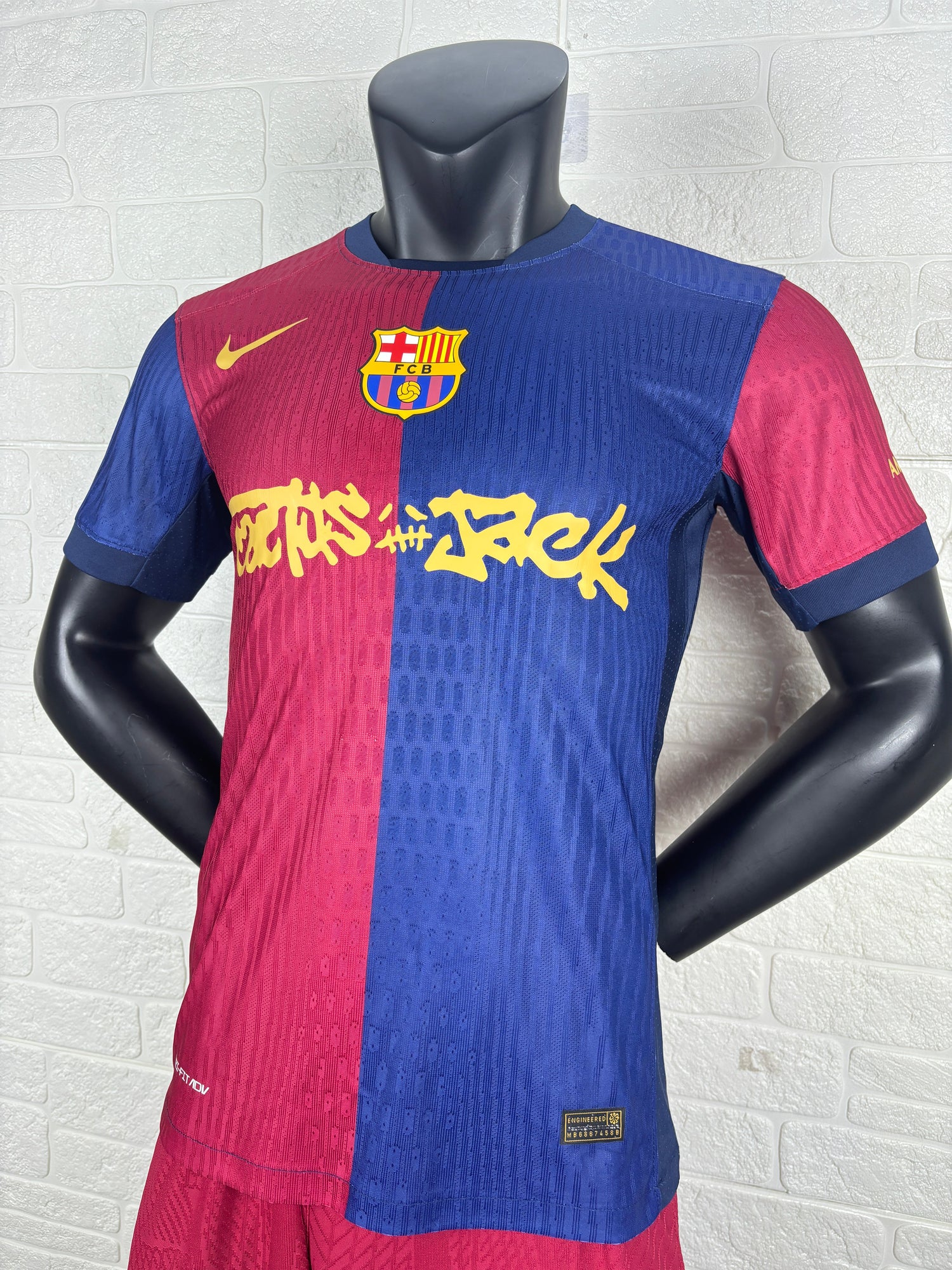 2025-26 FC Barcelona Scott Edition Home Player Version Jersey