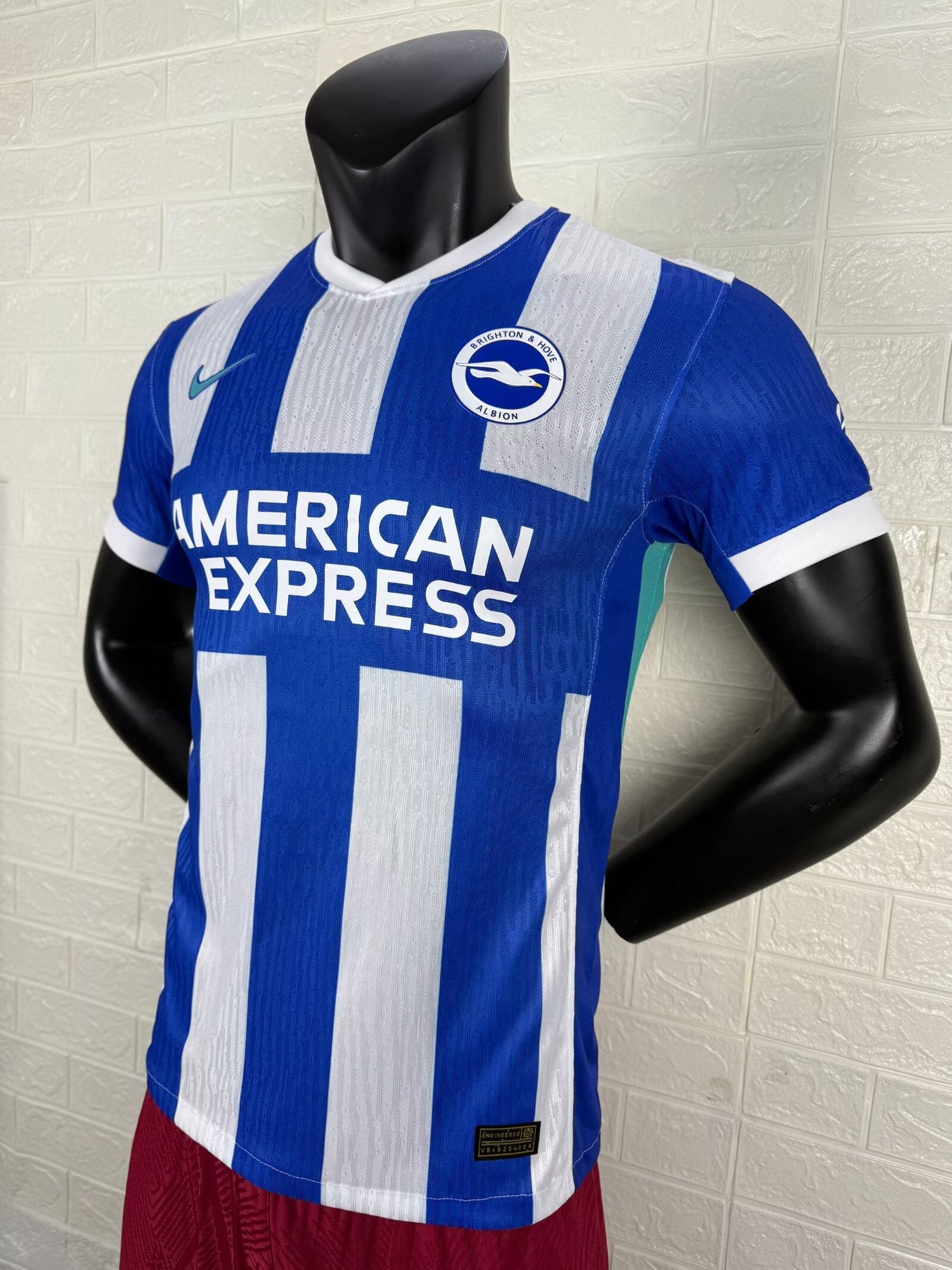 2025-26 Brighton & Hove Albion Home Player Version Jersey