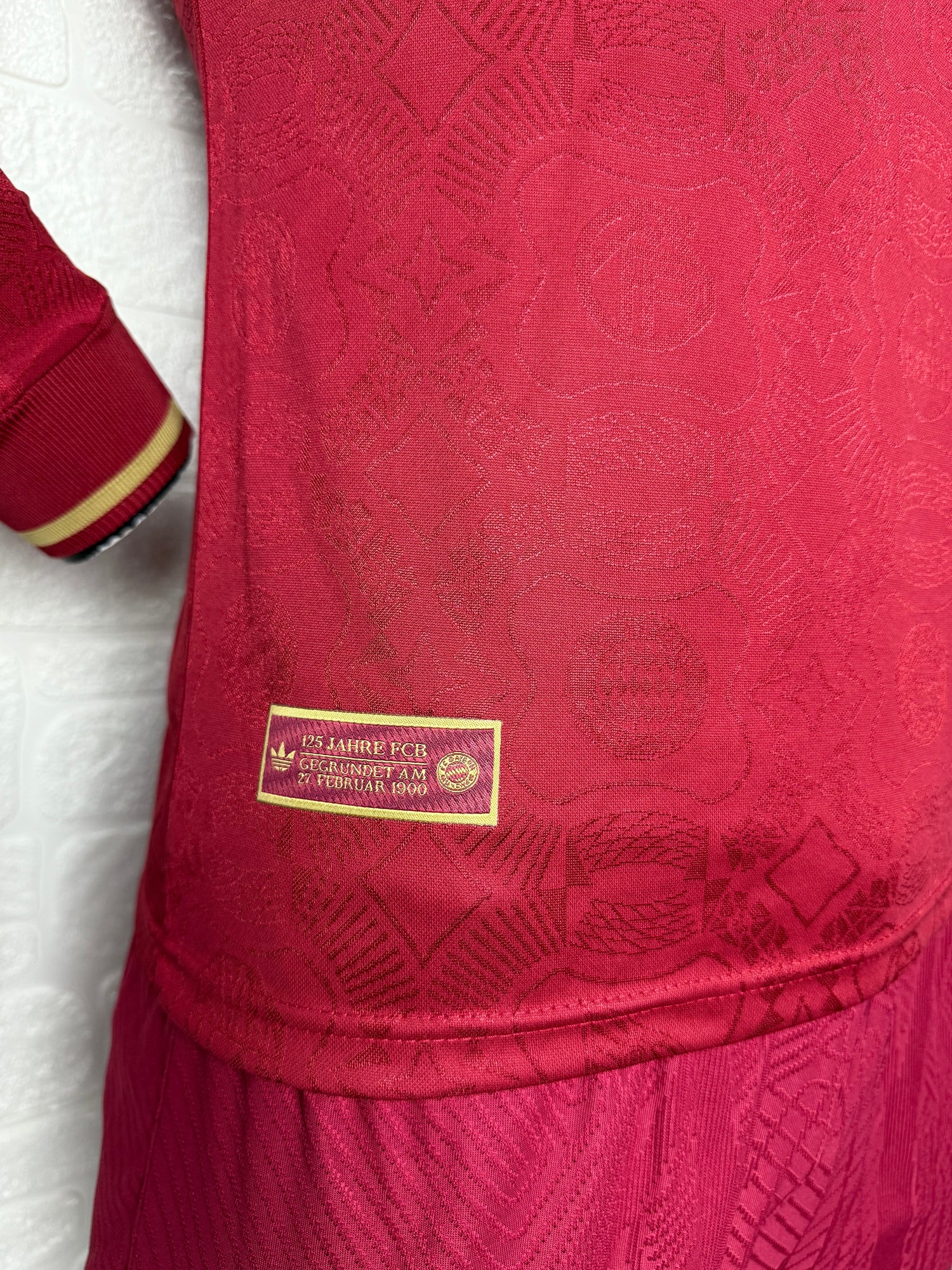 2025-26 Bayern Munich 125th Anniversary Red Long Sleeve Player Version Jersey