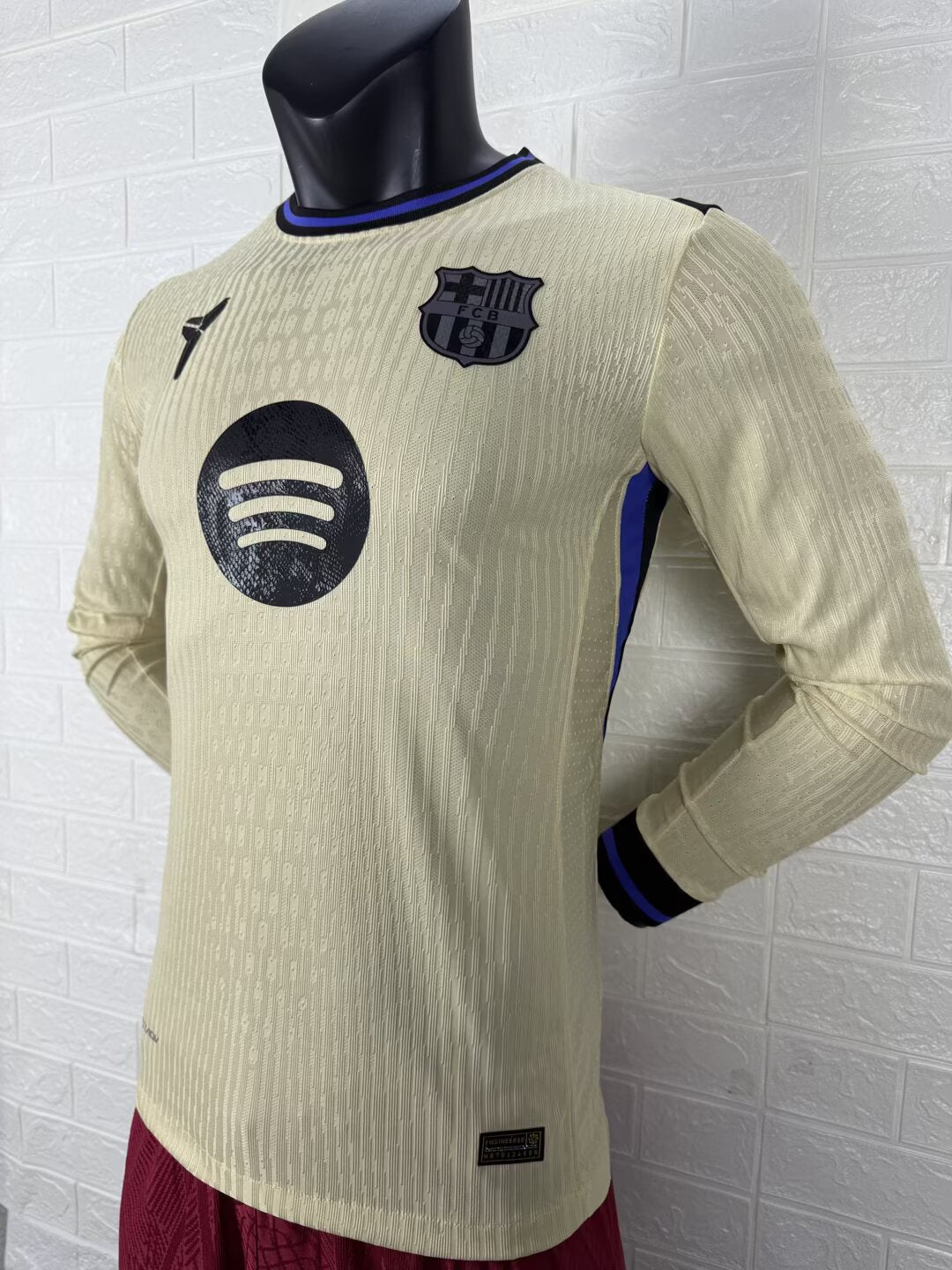 2025-26 FC Barcelona Away Long Sleeve Player Version Jersey