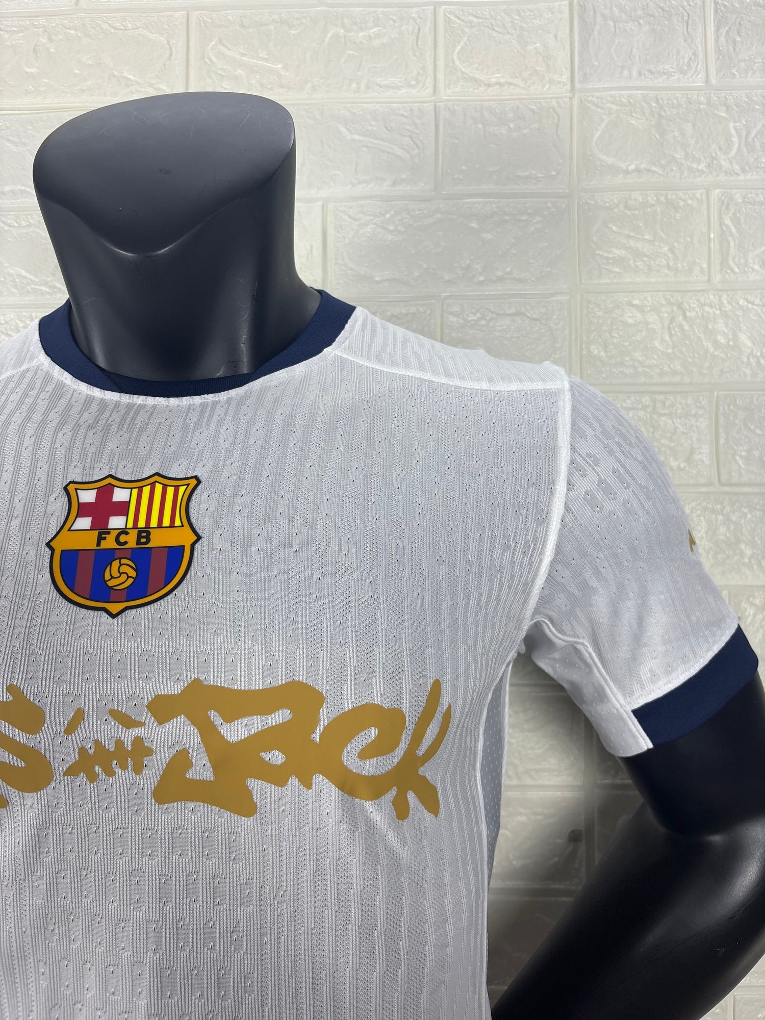 2025-26 FC Barcelona White Joint Edition Player Version Jersey
