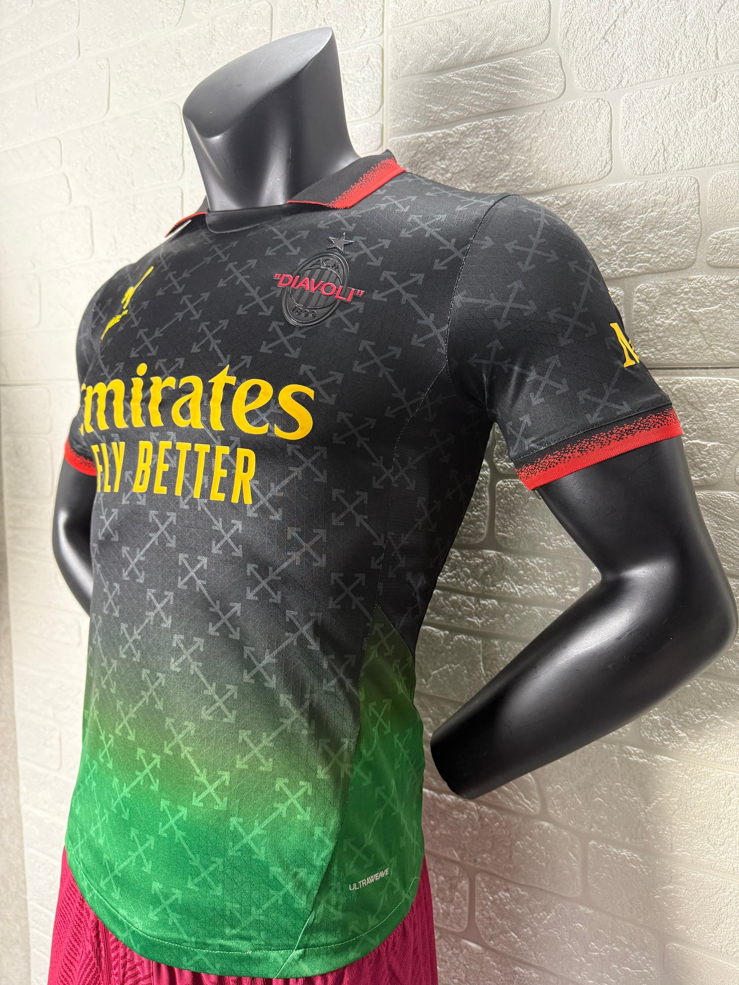 2025-26 AC Milan Joint Edition Green Player Version Jersey