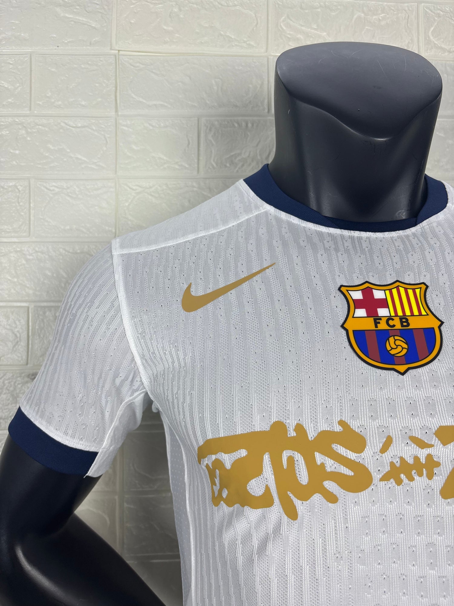 2025-26 FC Barcelona White Joint Edition Player Version Jersey