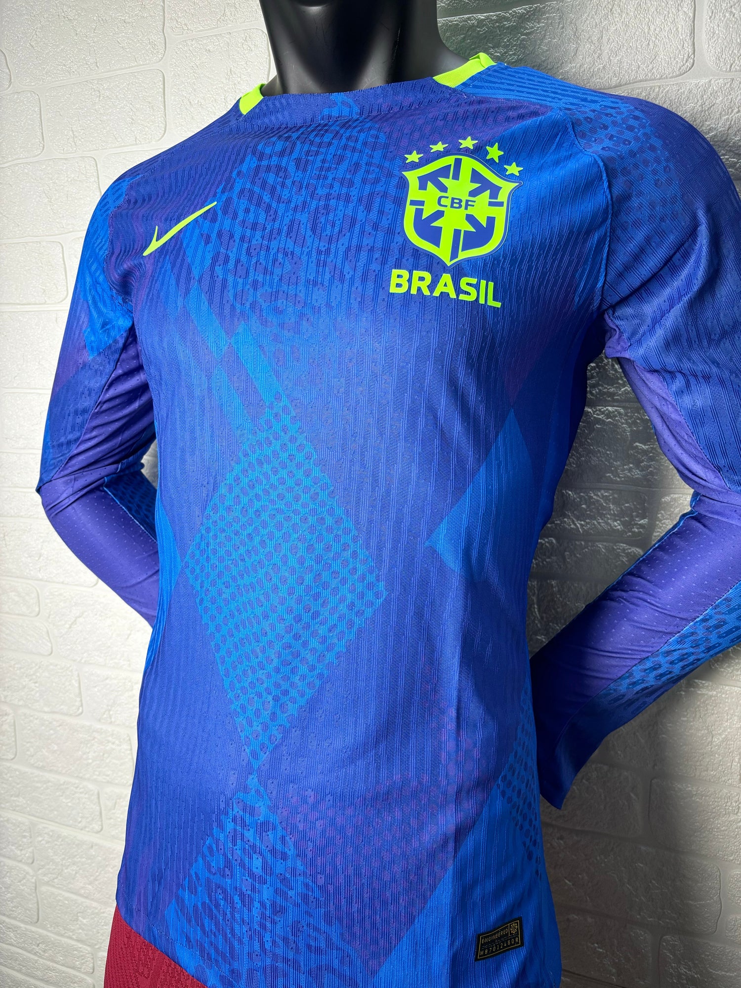 2025-26 Brazil Away Long Sleeve Player Version Jersey
