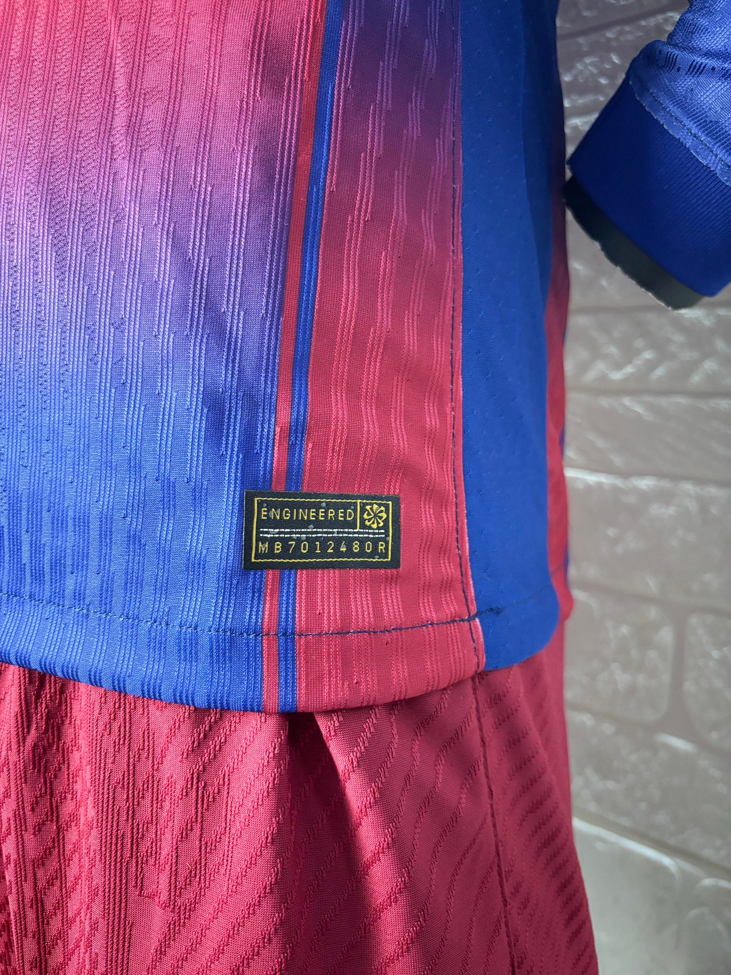 2025-26 FC Barcelona Home Long Sleeve Player Version Jersey