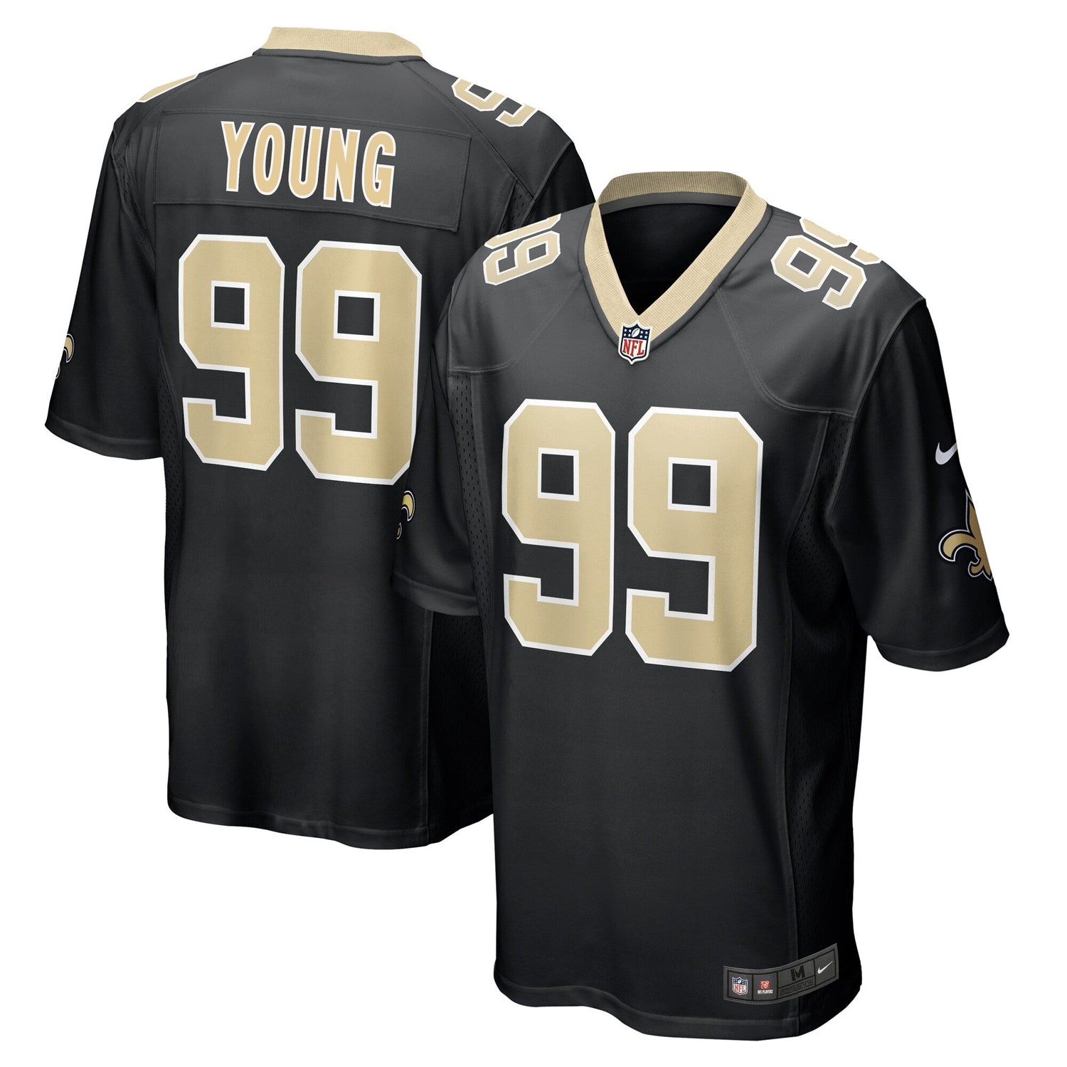 Chase Young New Orleans Saints Nike Game Jersey - Black