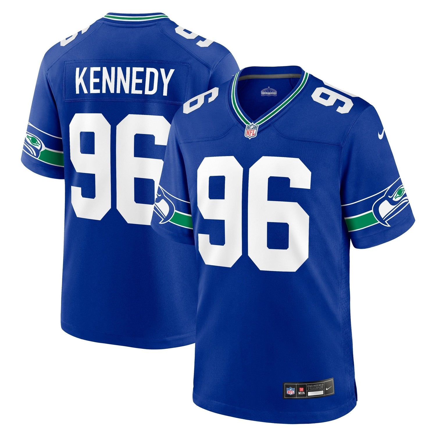 Cortez Kennedy Seattle Seahawks Nike Throwback Retired Game Jersey - Royal