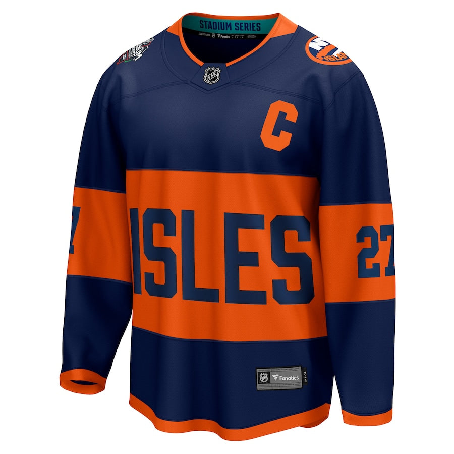 Anders Lee New York Islanders 2024 NHL Stadium Series Breakaway Jersey – Navy