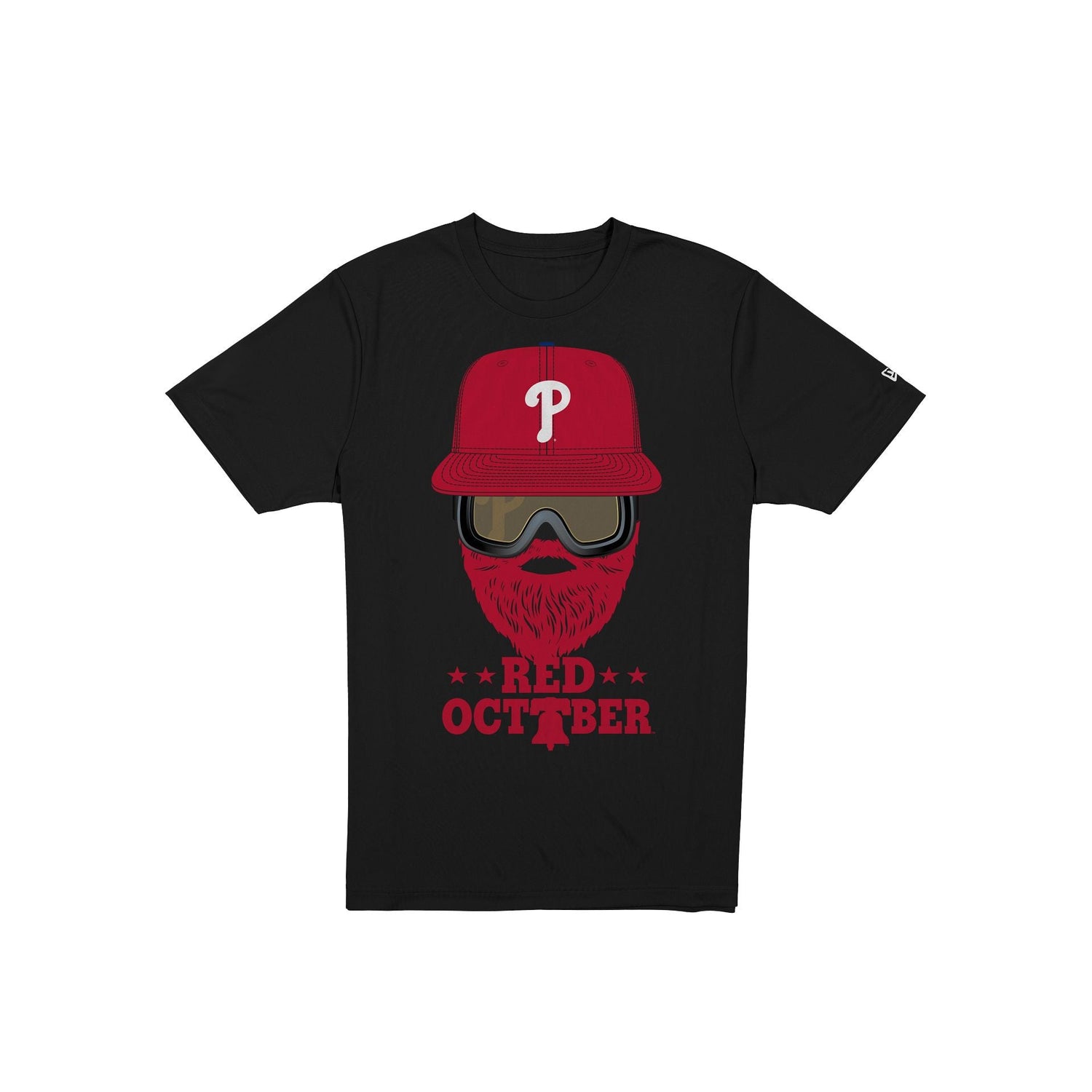Philadelphia Phillies Red October Black T-Shirt