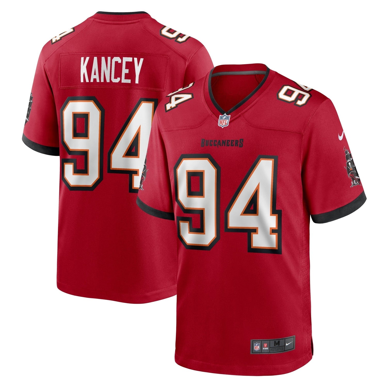 Calijah Kancey Tampa Bay Buccaneers Nike Game Jersey - Red