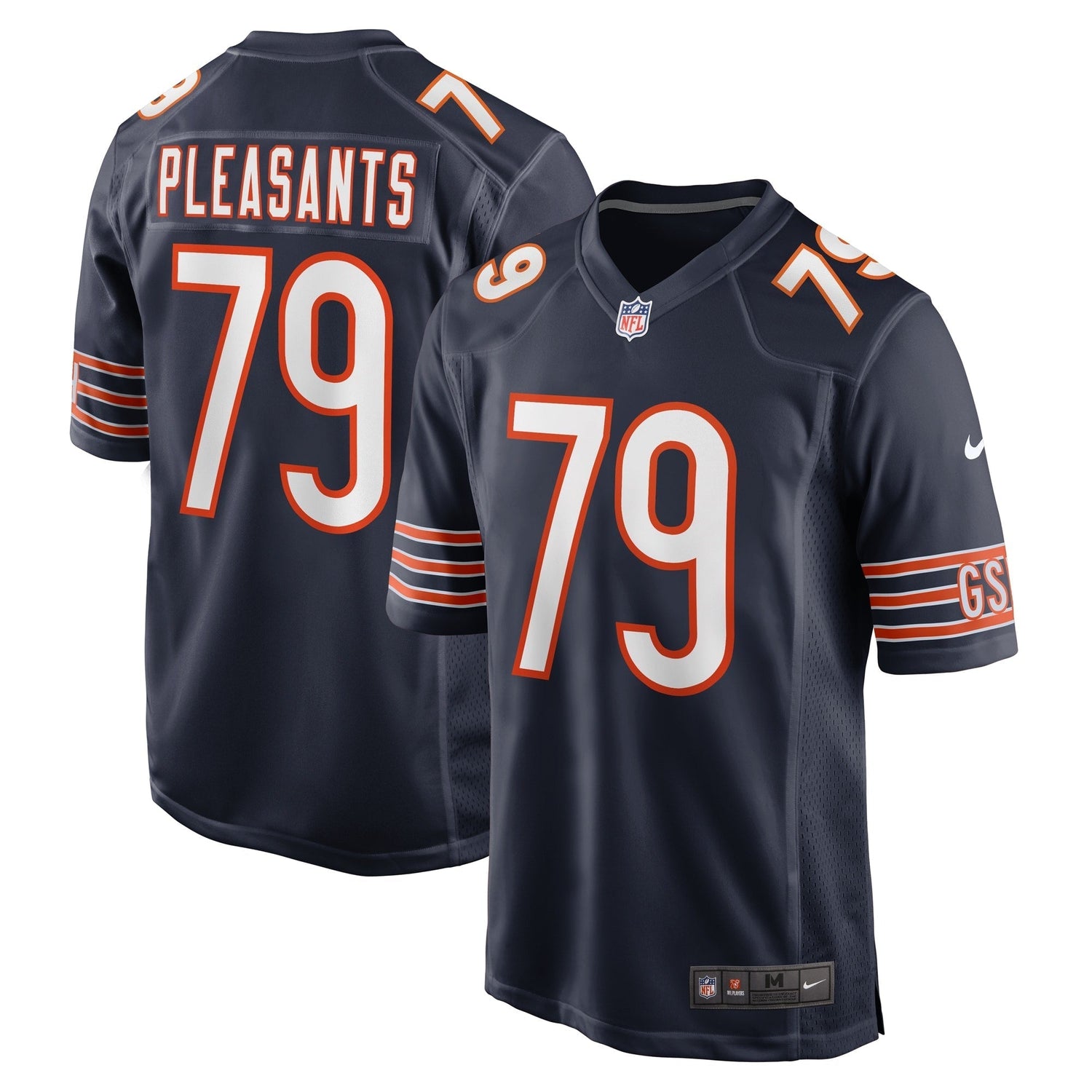 Austen Pleasants Chicago Bears Nike Game Jersey - Navy