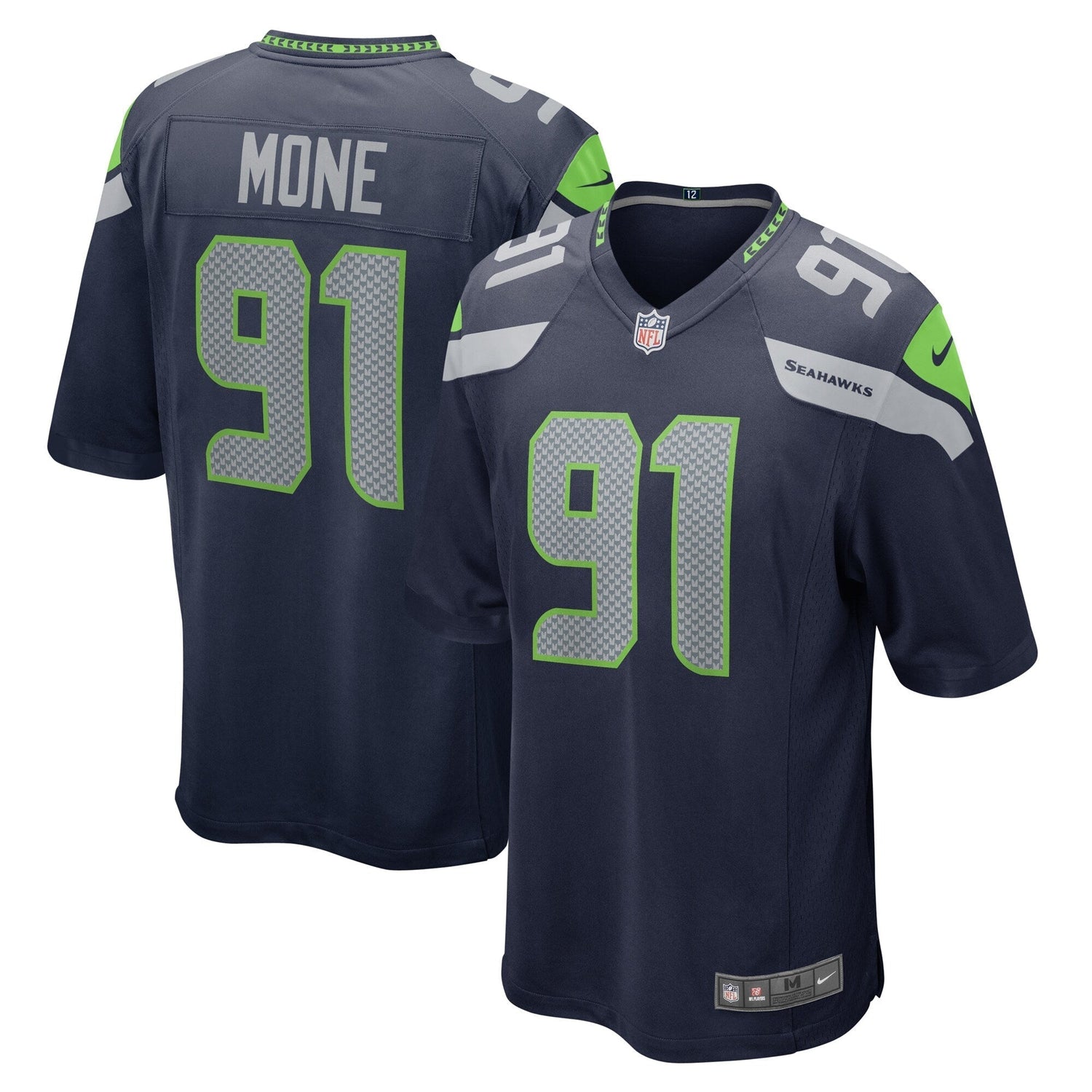 Bryan Mone Seattle Seahawks Nike Game Jersey - College Navy