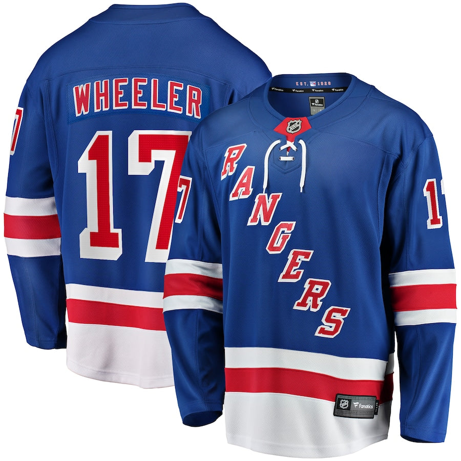 Blake Wheeler New York Rangers Home Breakaway Jersey - Blue