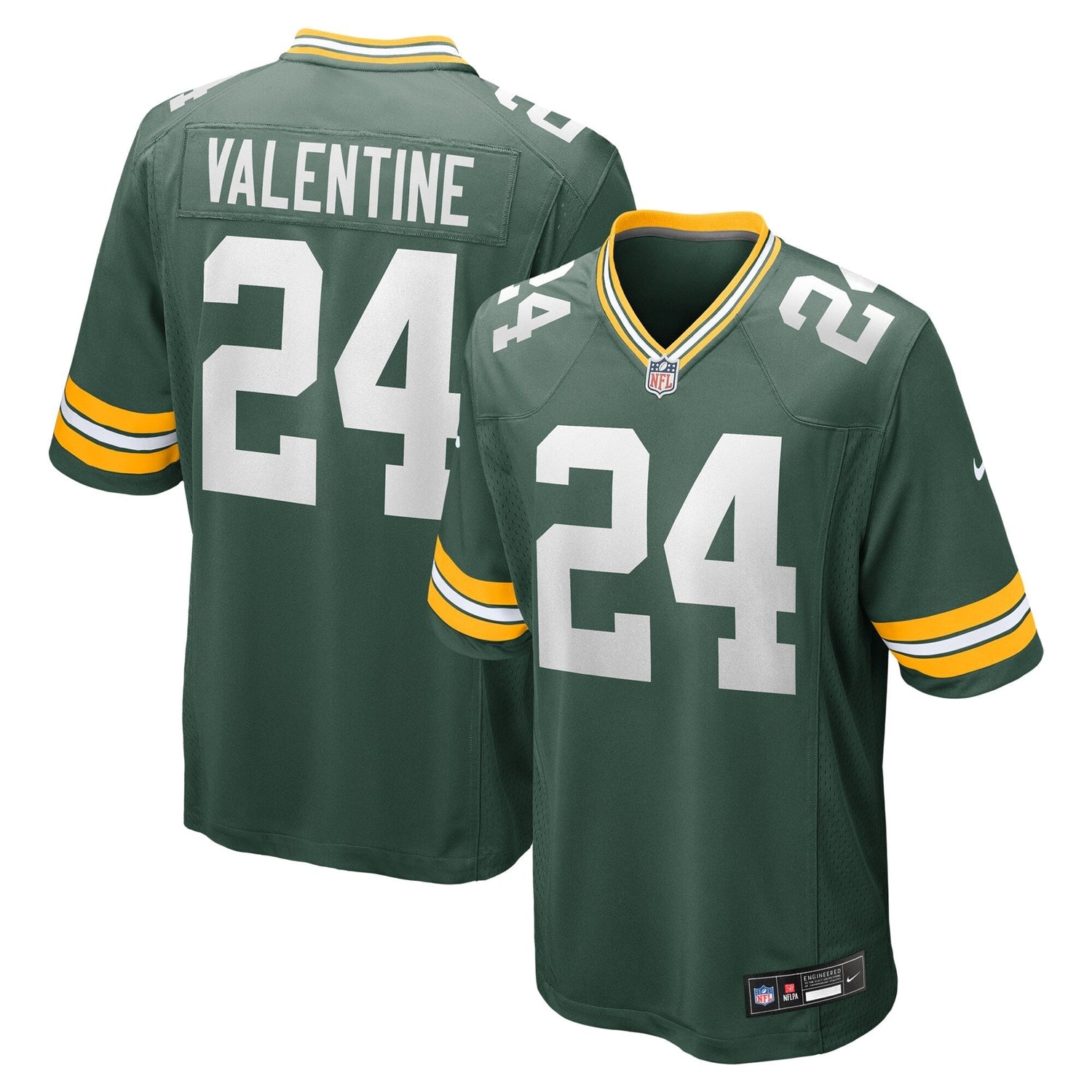 Carrington Valentine Green Bay Packers Nike Game Jersey - Green