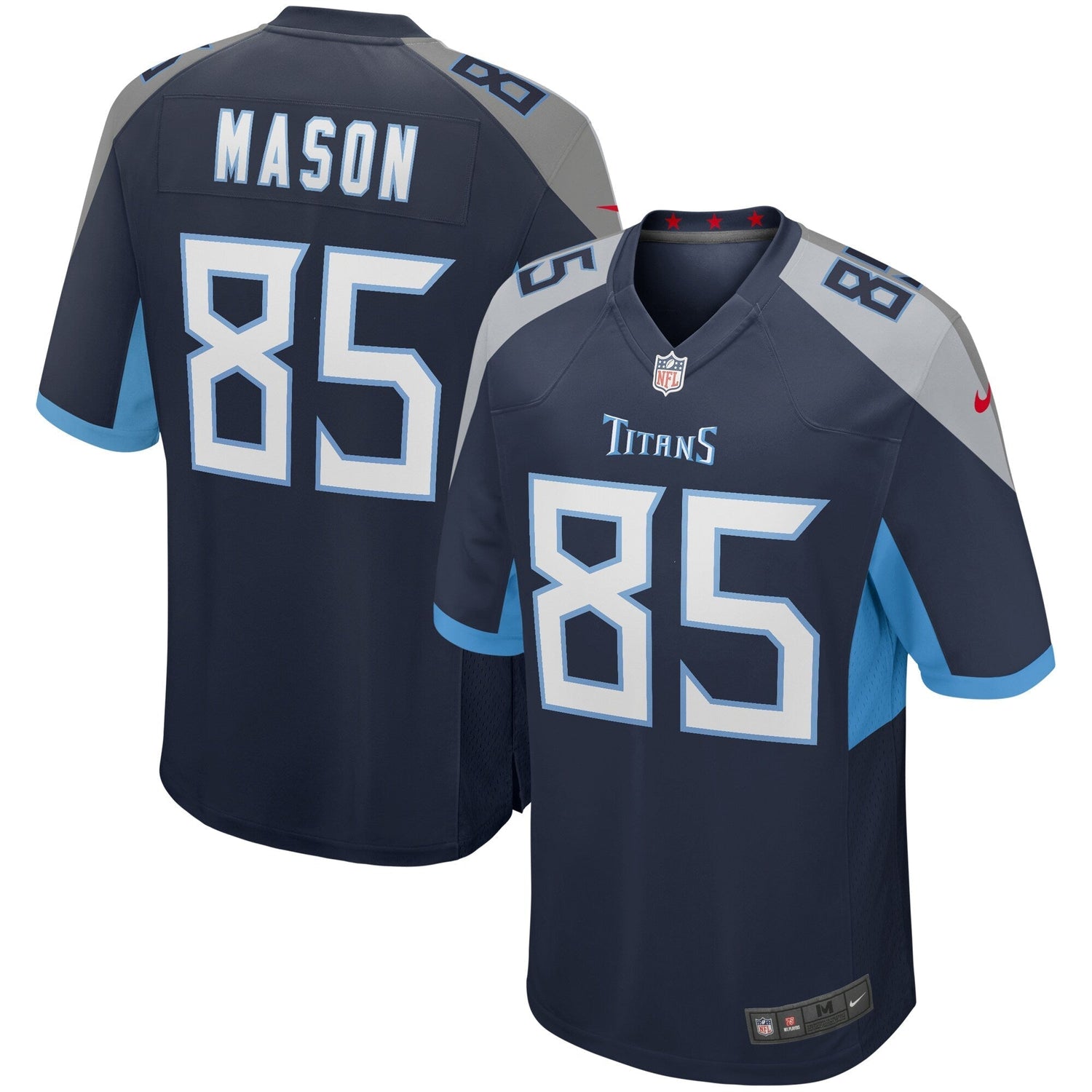 Derrick Mason Tennessee Titans Nike Game Retired Jersey - Navy