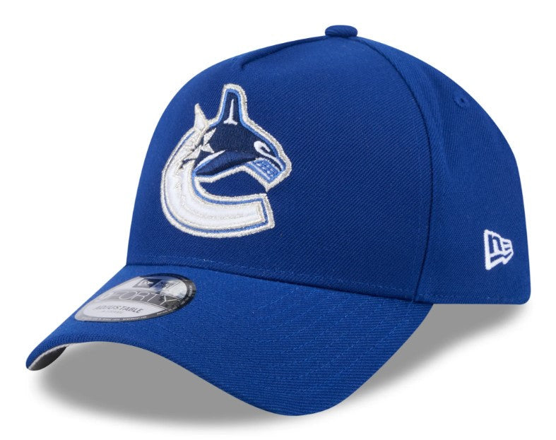 Men's Vancouver Canucks NHL New Era Blue 9Forty A-Frame Snapback Hat