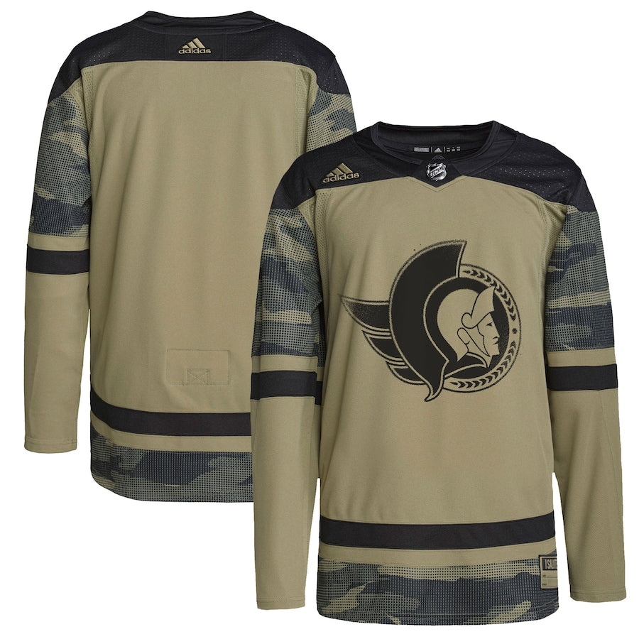 Ottawa Senators Logo Military Appreciation Team Practice Jersey - Camo