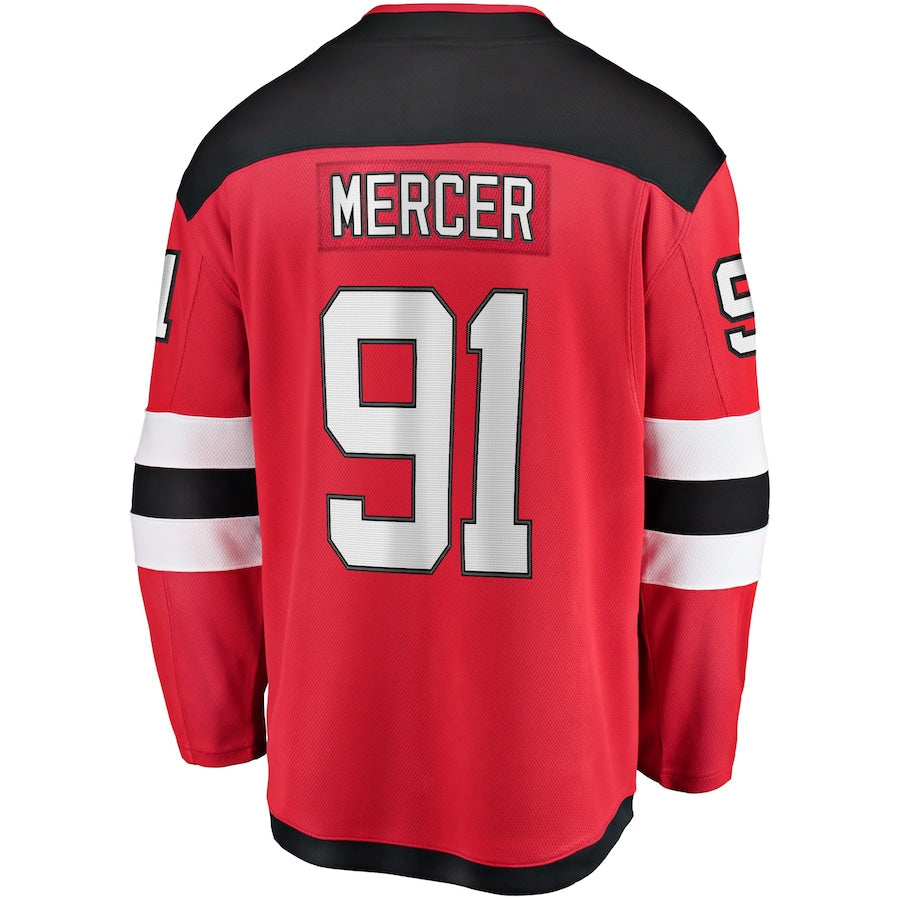 Dawson Mercer New Jersey Devils Home Breakaway Jersey - Red