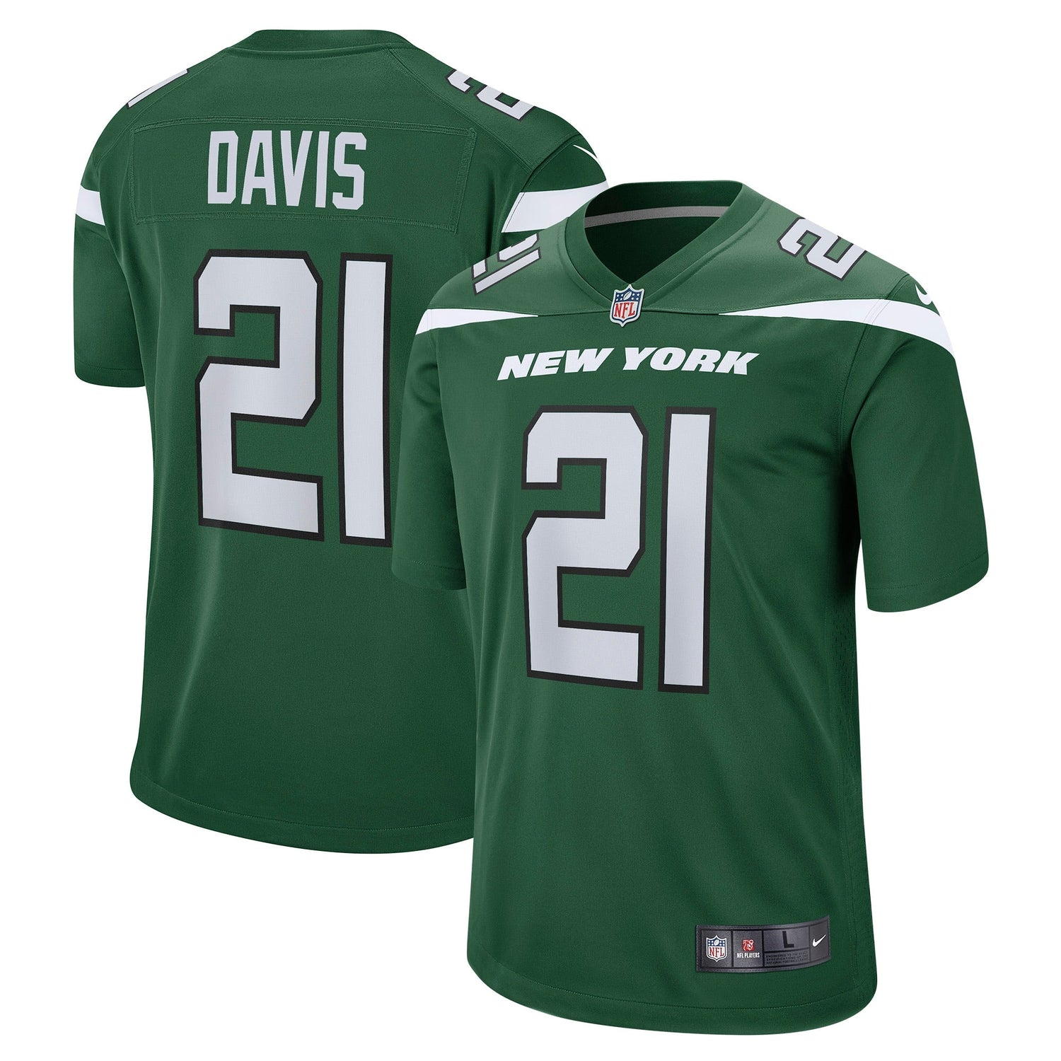 Ashtyn Davis New York Jets Nike Game Jersey - Gotham Green