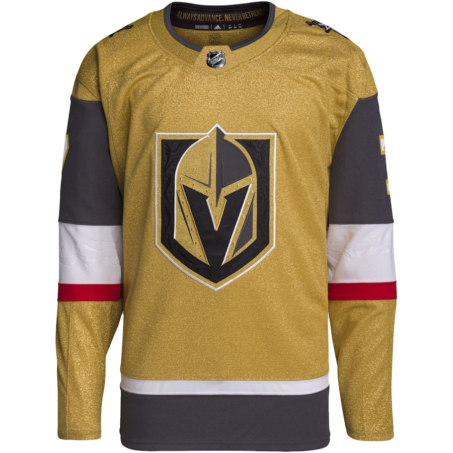 Men's Vegas Golden Knights Alex Pietrangelo adidas Gold Home Primegreen Authentic Player Jersey