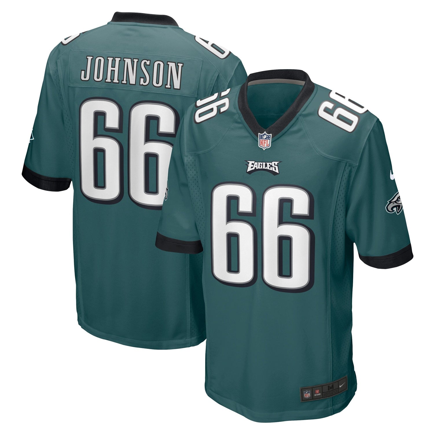 Roderick Johnson Philadelphia Eagles Nike Game Jersey - Midnight Green