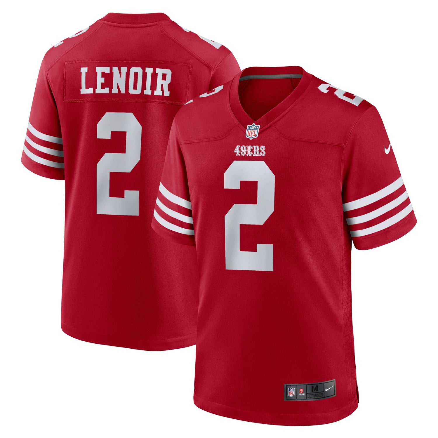 Deommodore Lenoir San Francisco 49ers Nike Game Jersey - Scarlet
