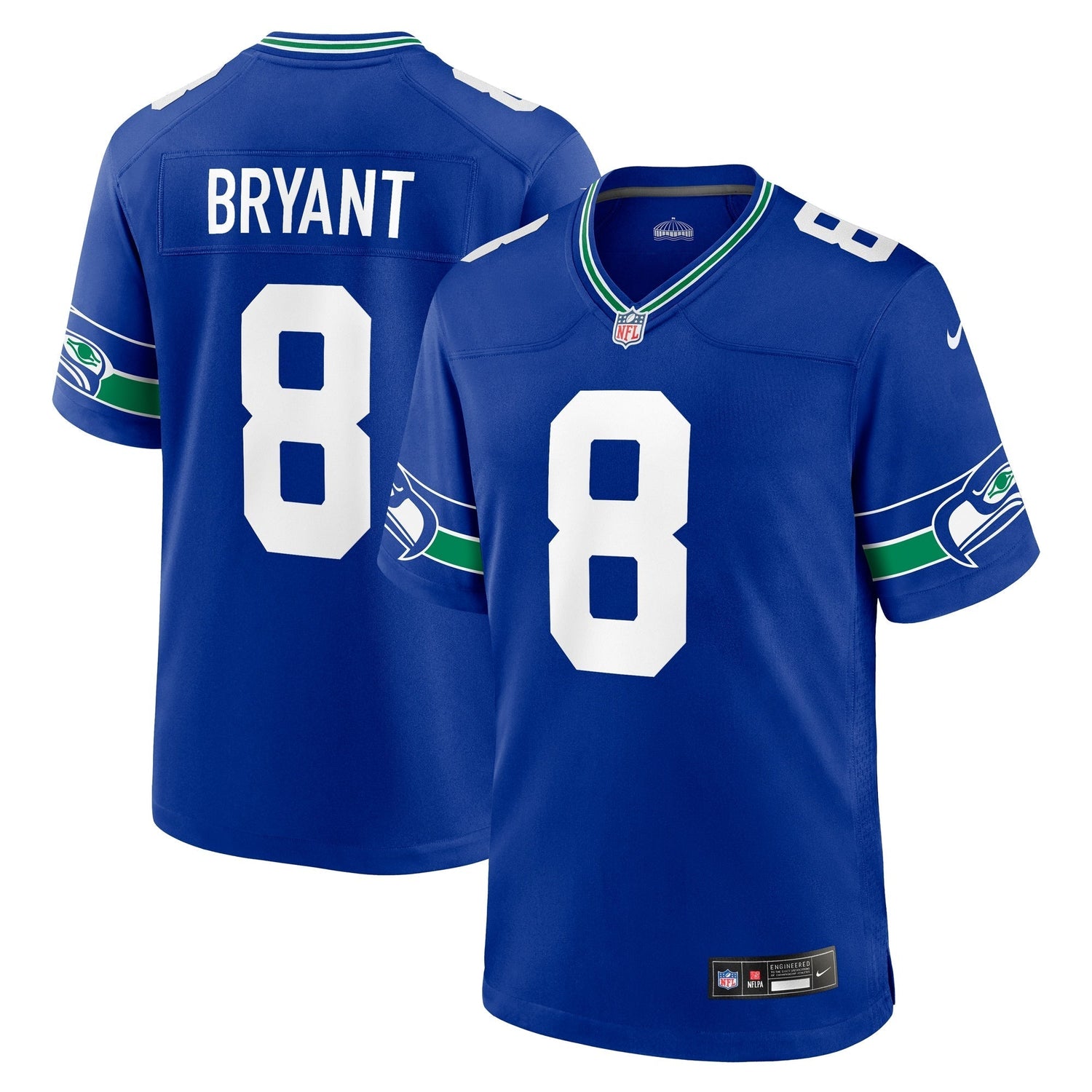 Coby Bryant Seattle Seahawks Nike Throwback Game Jersey - Royal