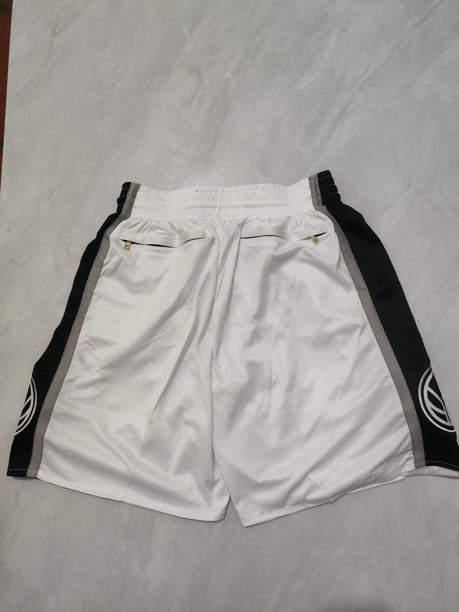 JUST DON San Antonio Spurs White Pocket Shorts