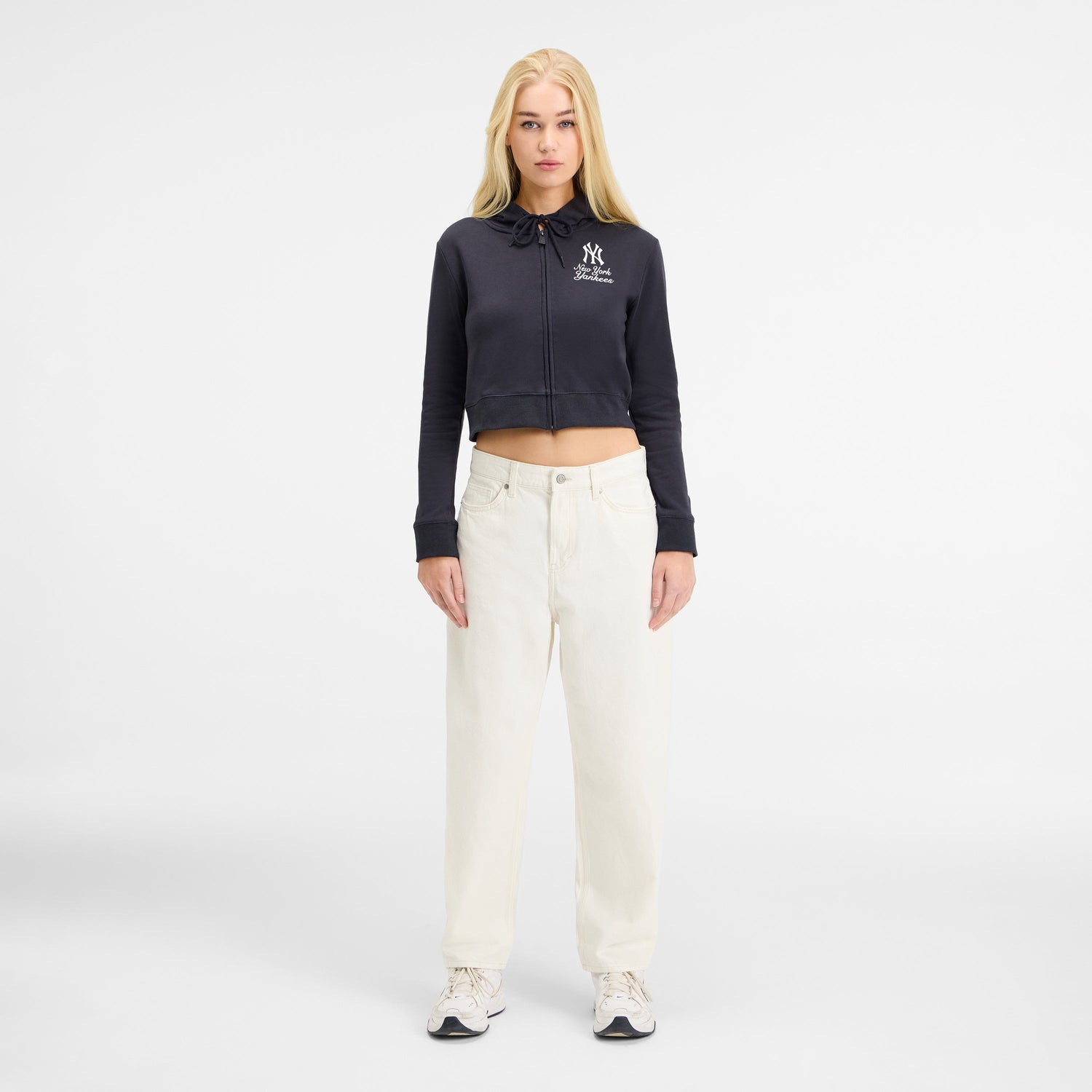 Los Angeles Dodgers Game Day Cropped Women's Zipper Hoodie