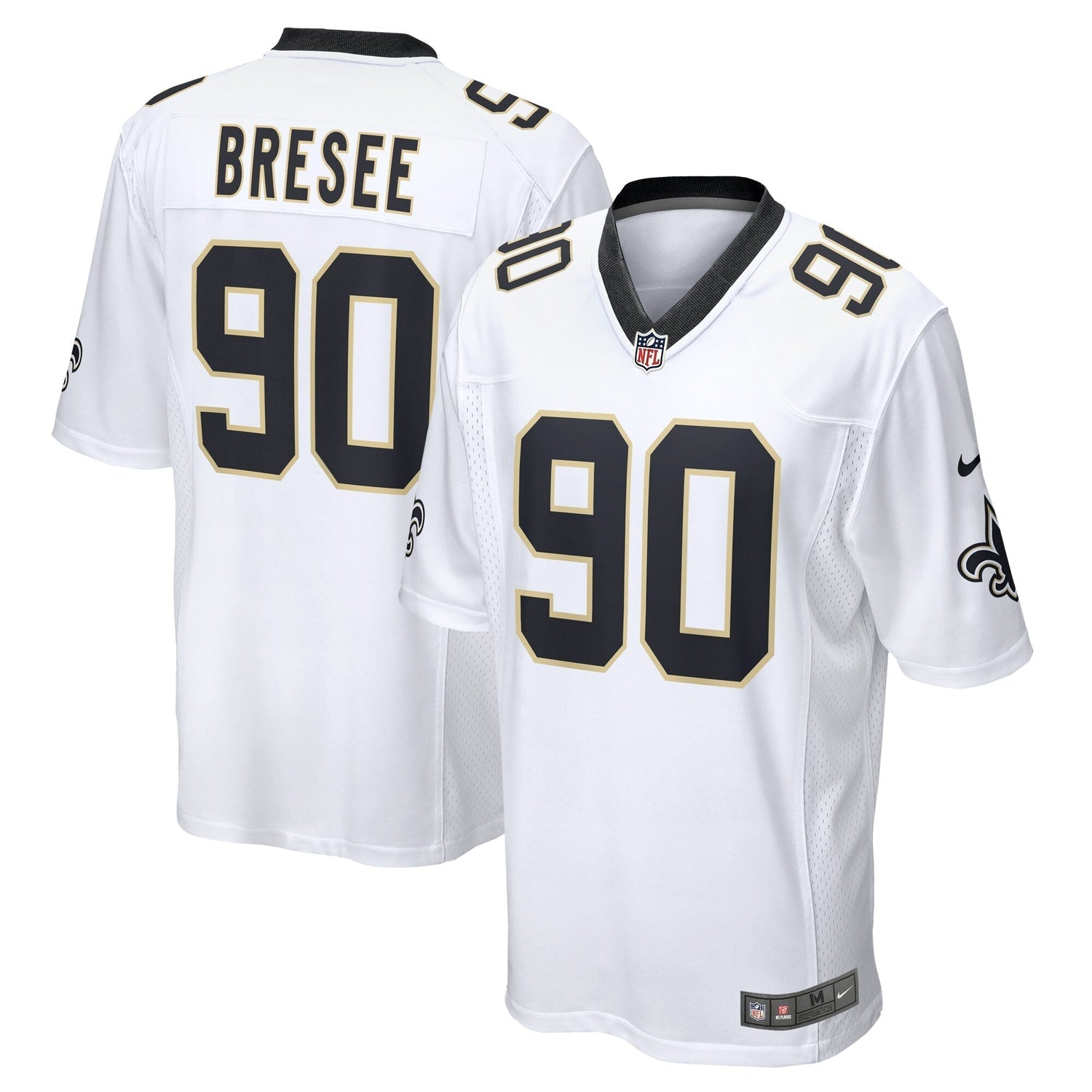 Bryan Bresee New Orleans Saints Nike Game Jersey - White