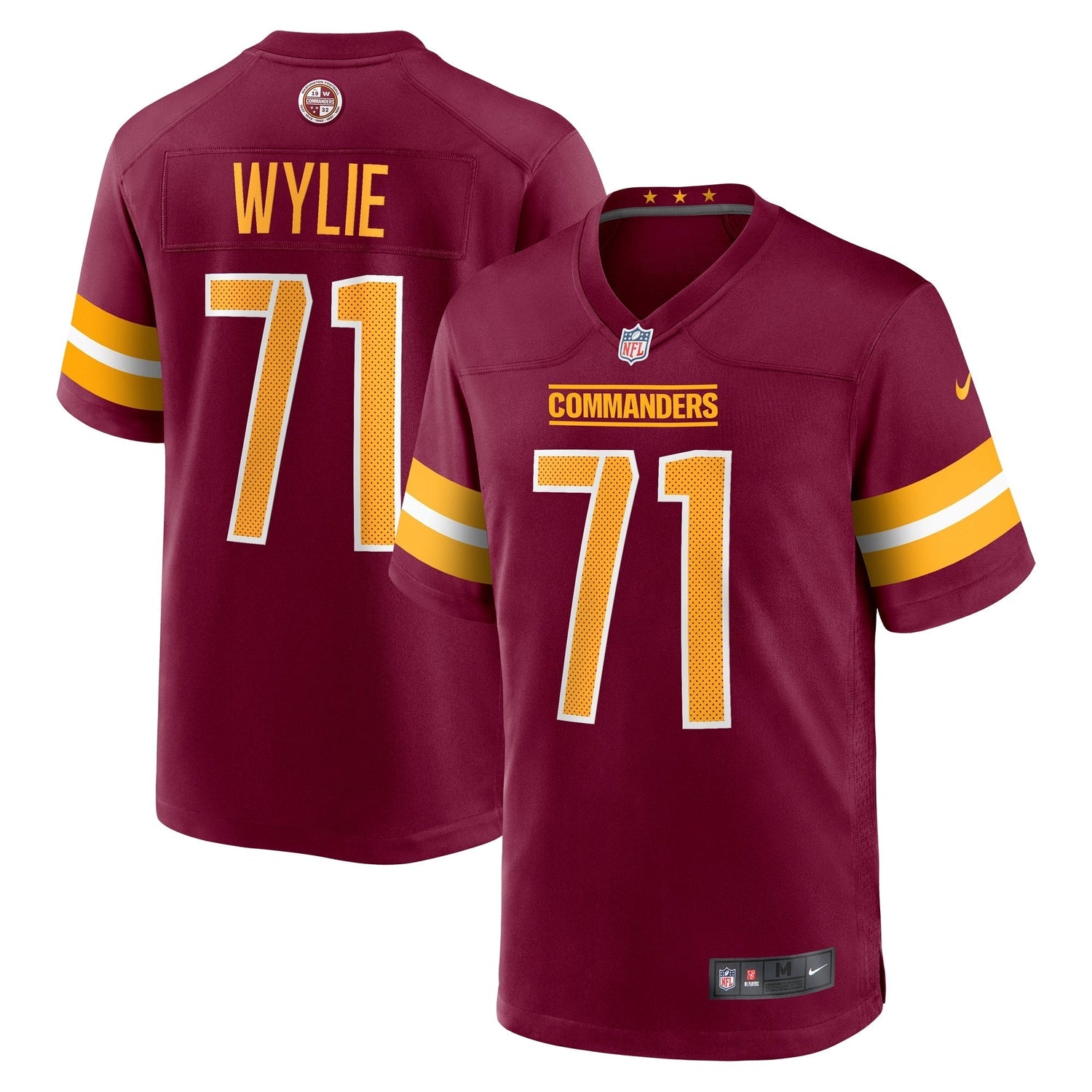 Andrew Wylie Washington Commanders Nike Game Jersey - Burgundy