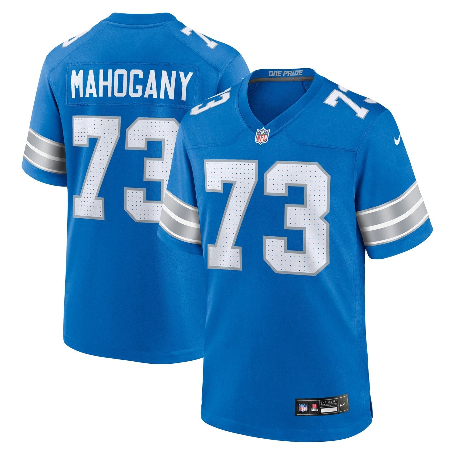 Christian Mahogany Detroit Lions Nike Team Game Jersey - Blue