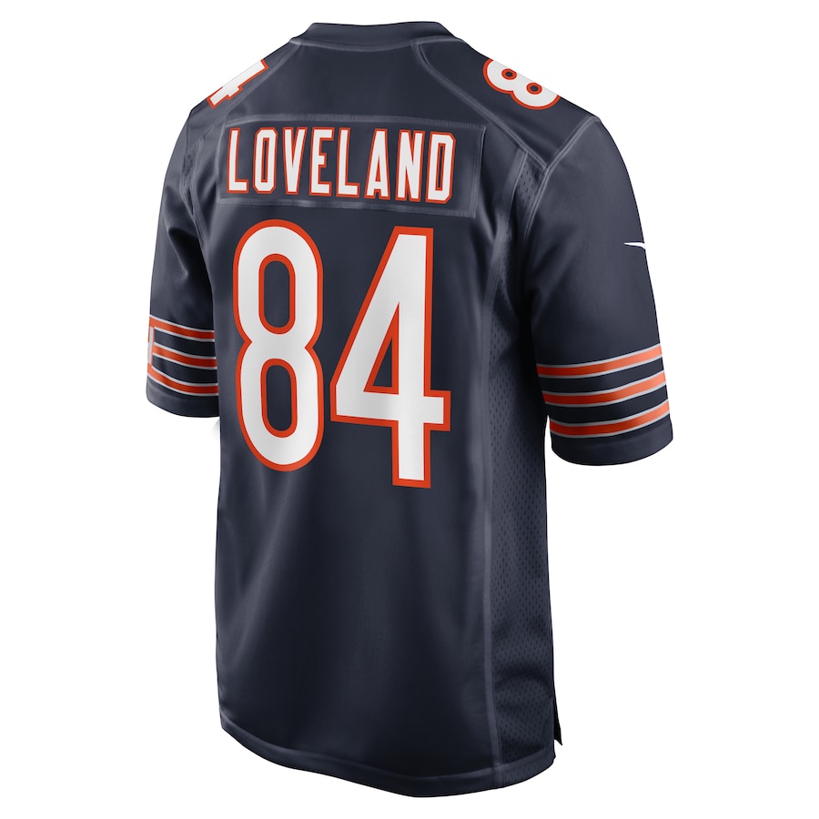 Chicago Bears Colston Loveland Nike Navy 2025 NFL Draft First Round Pick Game Jersey